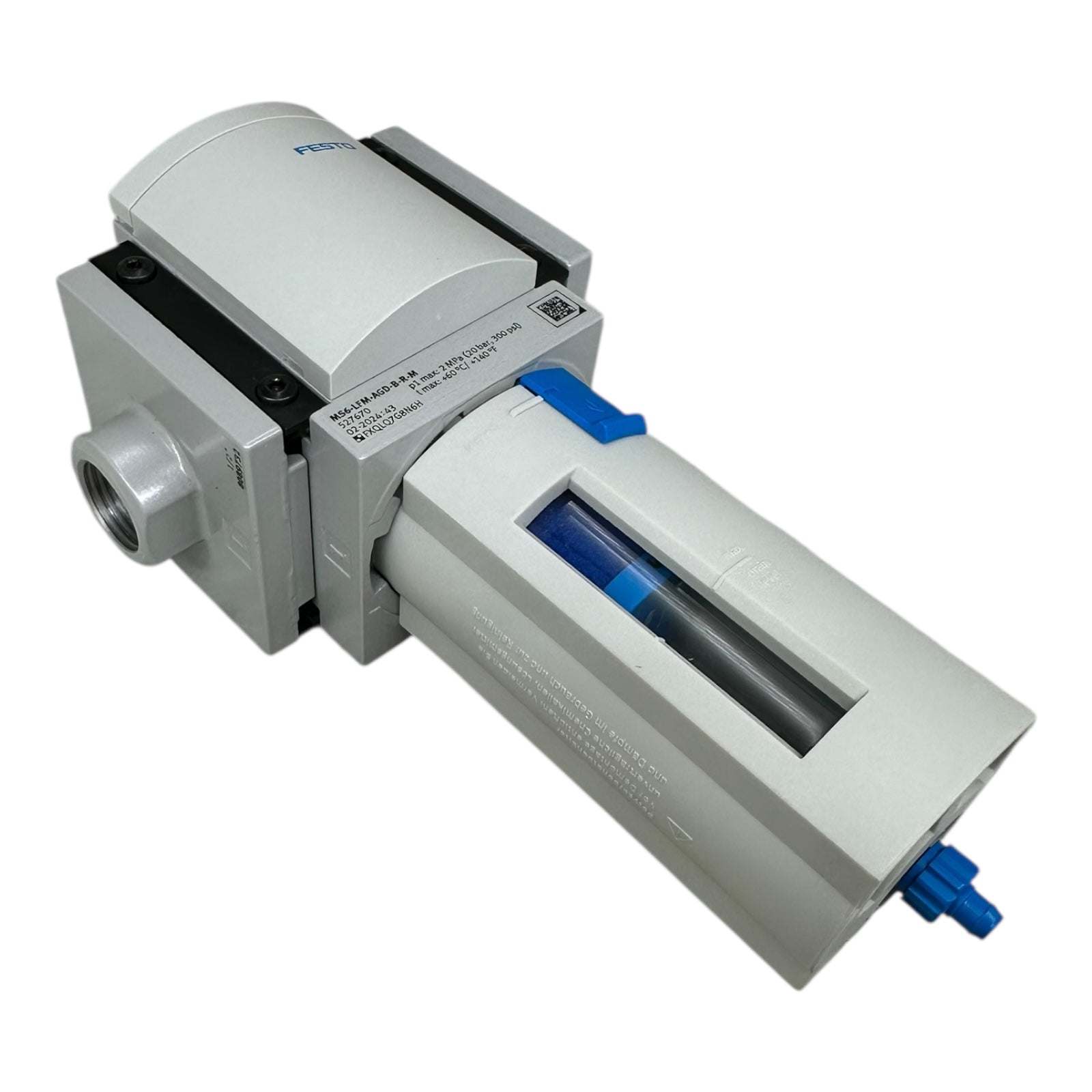 Festo MS6-LFM-AGD-B-R-M Feinfilter 527670 MS6 Serie 20 bar 1/2” Druckluftfilter