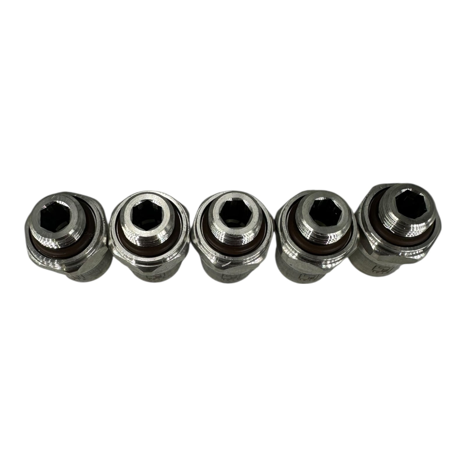 5x Parker 38010810 Hydraulik Verschraubung Gerade Einschraubstutzen Rohrfitting