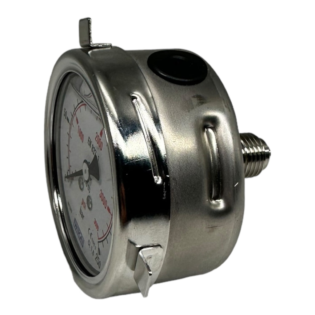 Wika 233.50.063 Glycerin Manometer 2 Tlg. psi: 3600 G1/4 B rue zentr. 250Bar