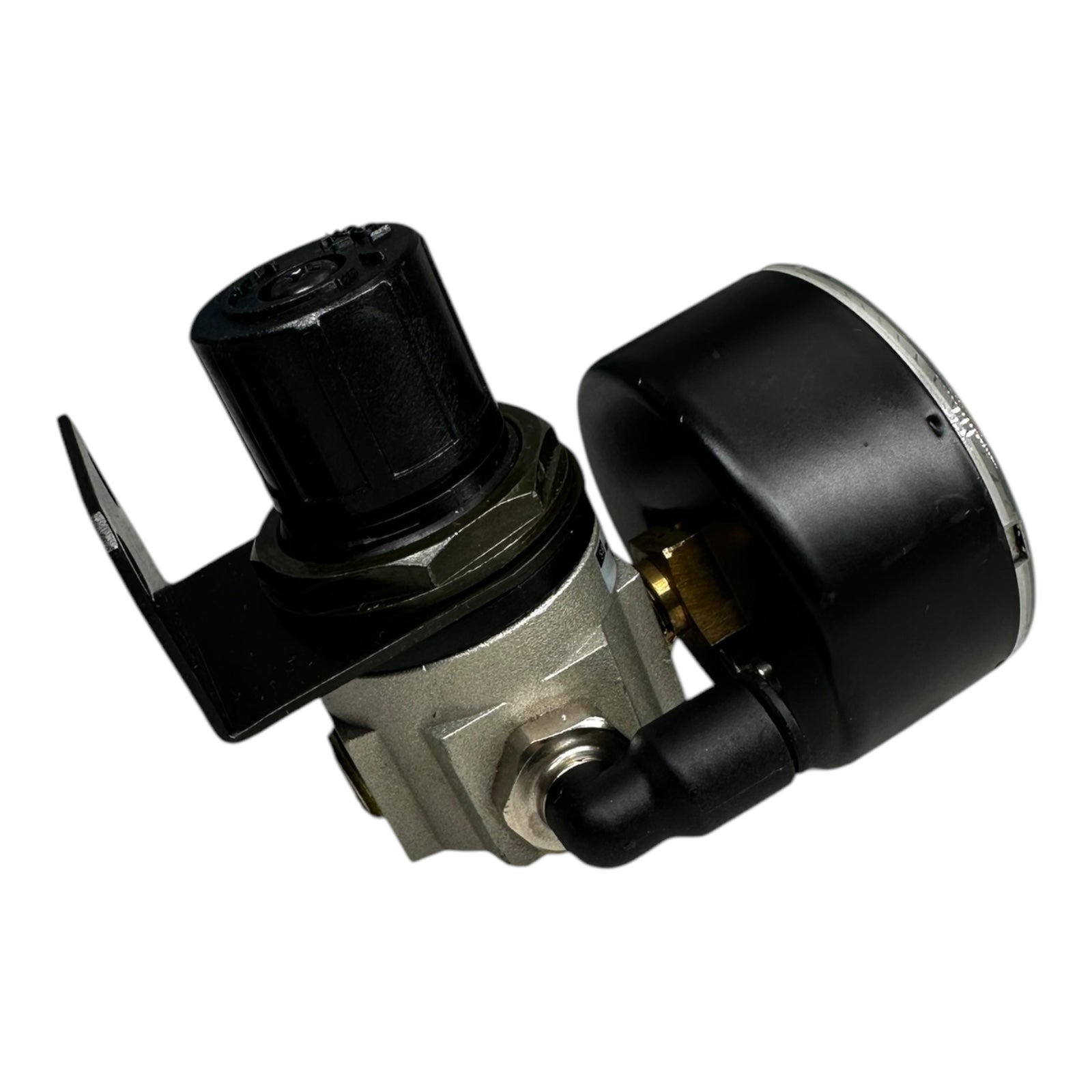 SMC EAR111-F02 Druckregler 0,05 ~ 0,69 MPa + Wika Manometer 0-6bar