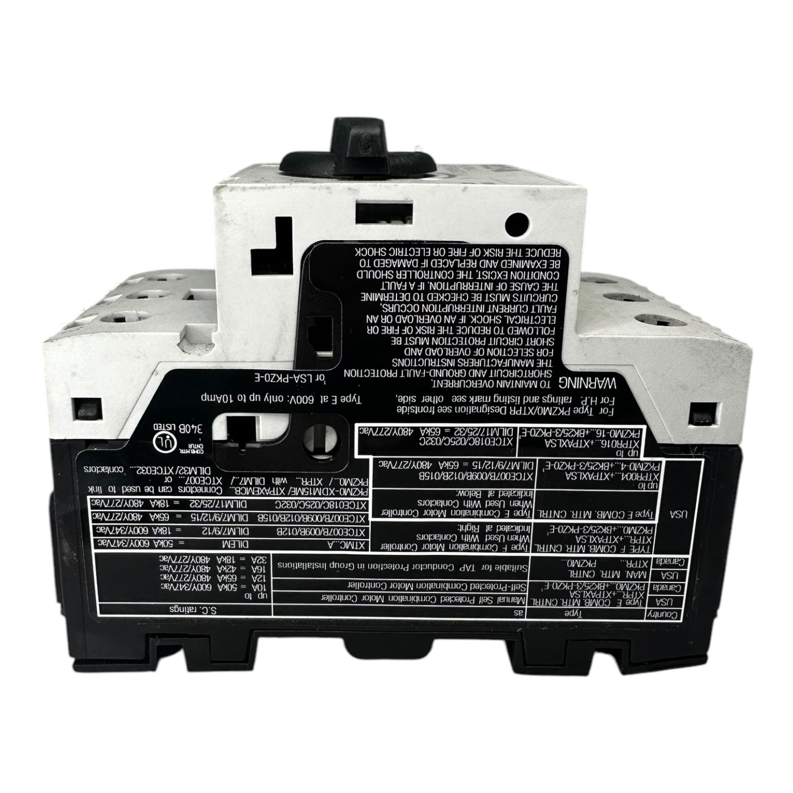 Eaton PKZM0-4 Motorschutzschalter XTPR004BC 2,5 - 4,0A  / 400V/50Hz/3ph