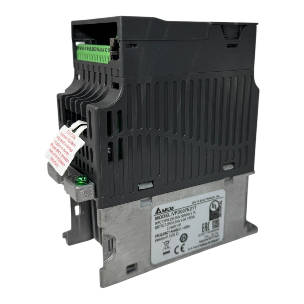 Delta VFD007E21T Inverter E-Serie Einphasig 0,75kW 4.2A 1HP