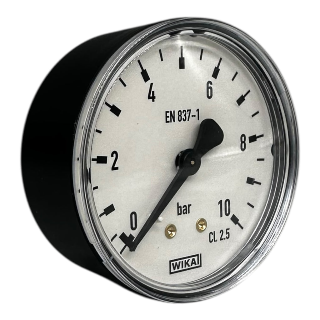 WIKA EN837-1 Manometer 0–10bar CL2.5 Druckmessgerät G1/4” anschluss hinten
