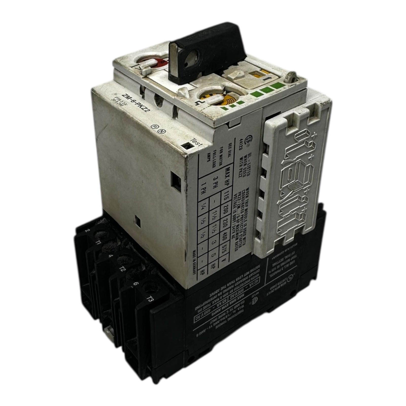 Moeller PKZ 2 ZM-6-PKZ2 Motorschutzschalter + NHI-11-PKZ-2 Hilfsschütz