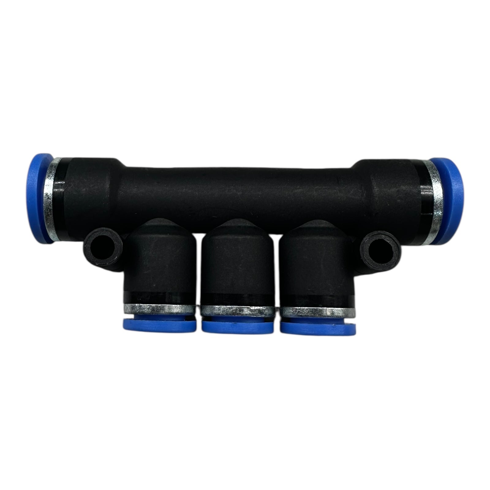 5x Sang-A GPKG 1008 10x8mm 5/16" Triple Run Tee Reducer, Push to Connect Fitting