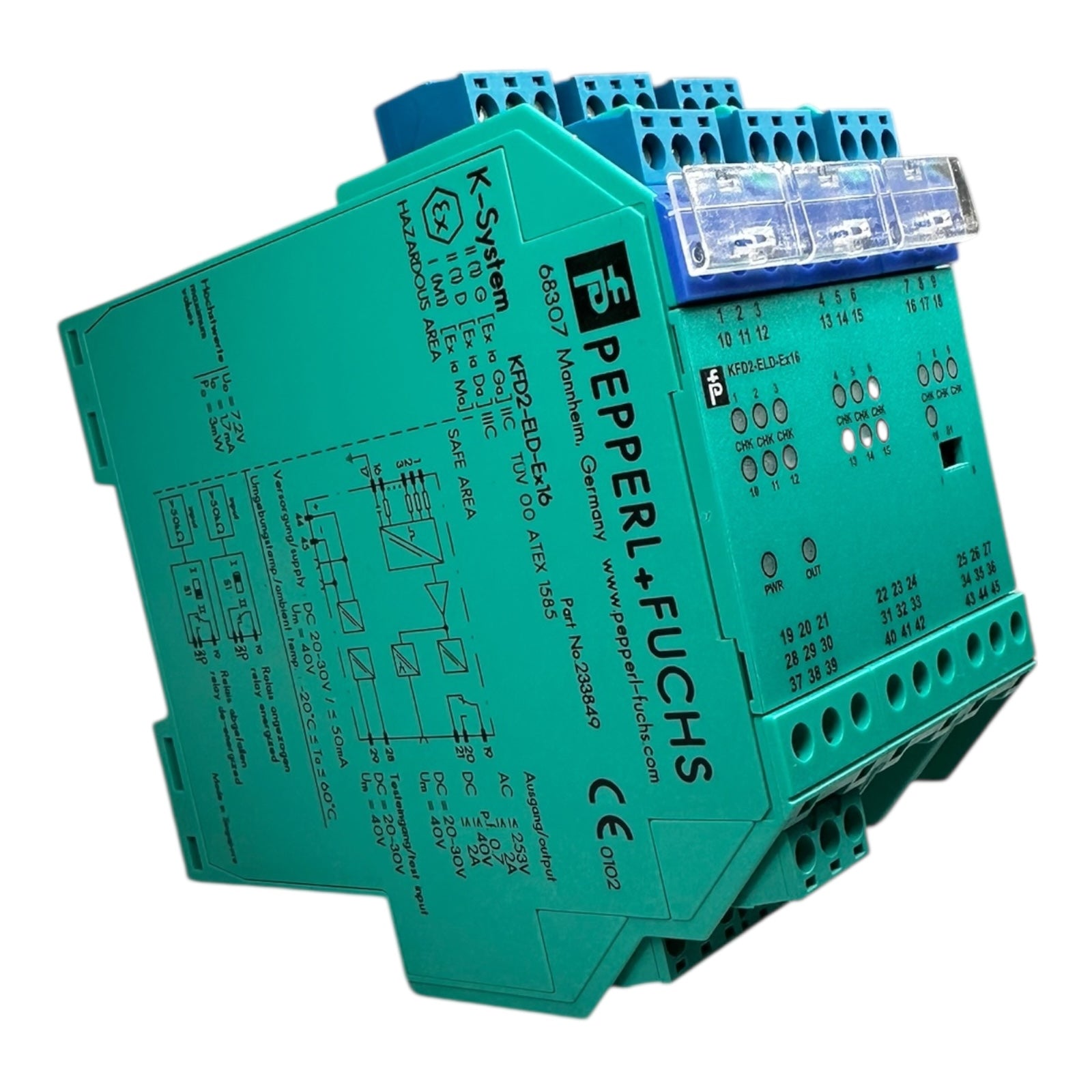 Pepperl+Fuchs KFD2-ELD-Ex16 Erdschlussüberwachung 24V DC 16 Kanäle