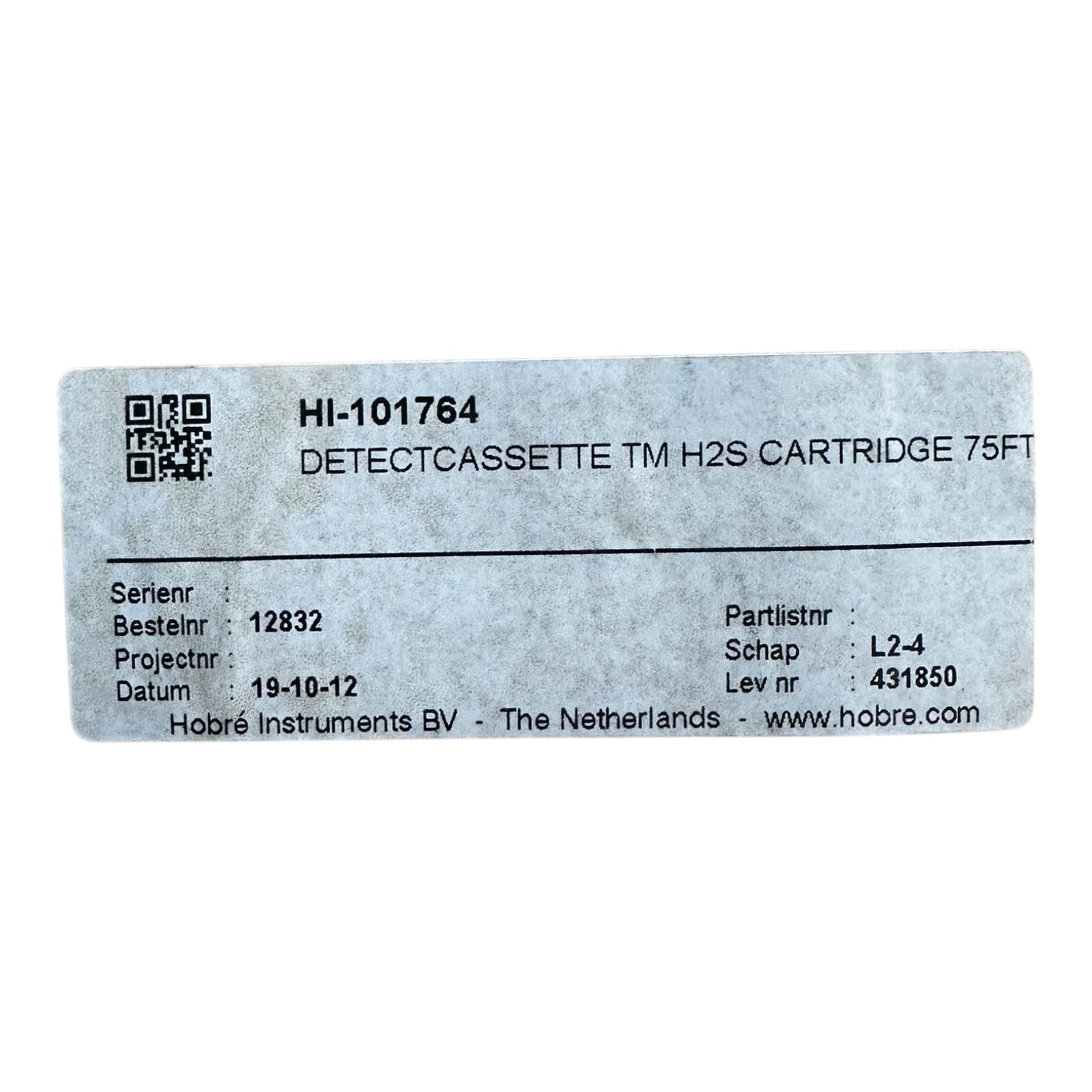 Hobré HI-101764 Detectcassette H2S Kartusche 75FT Gasdetektion