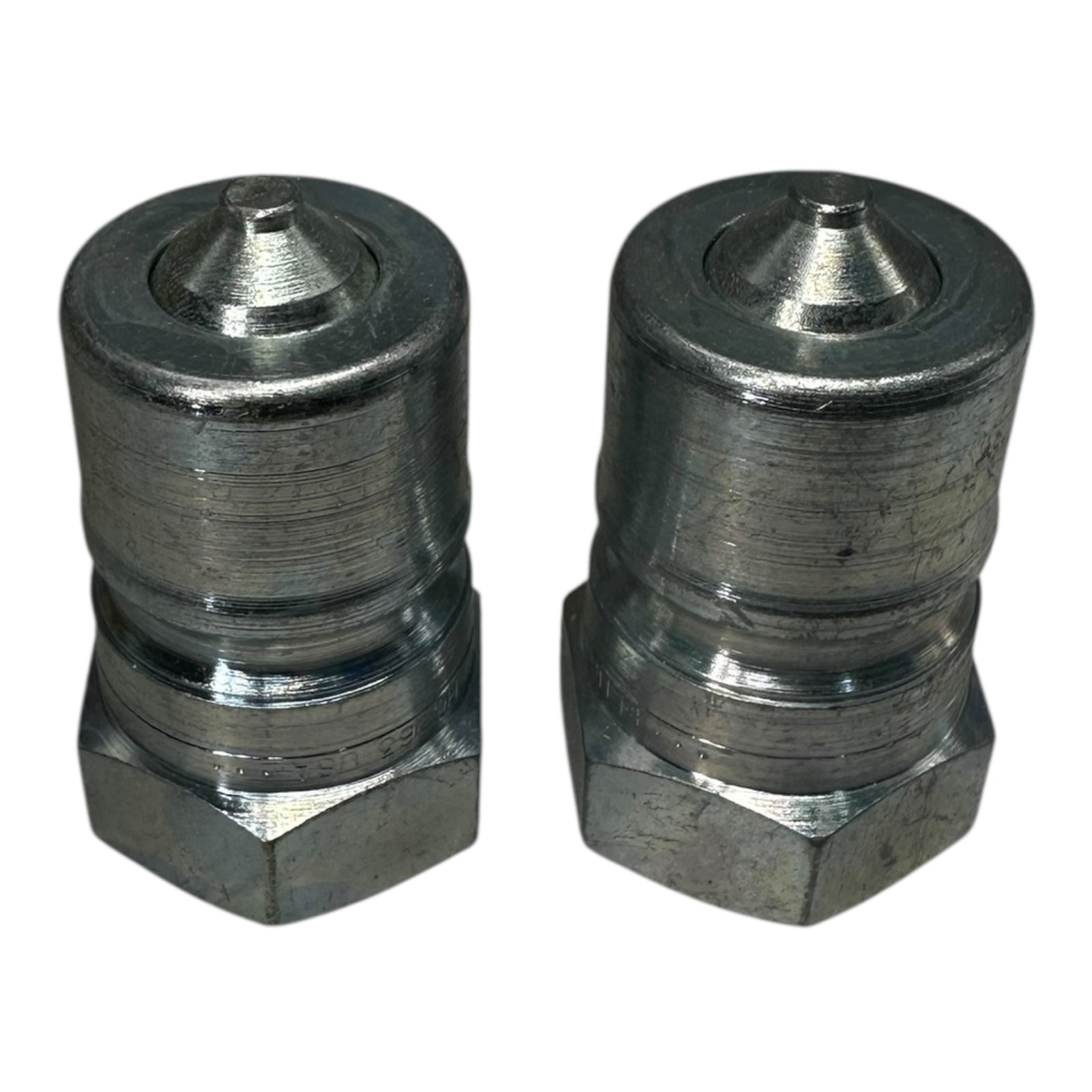 2x Parker H6-63 Hydraulik Nippel Schnellkupplung