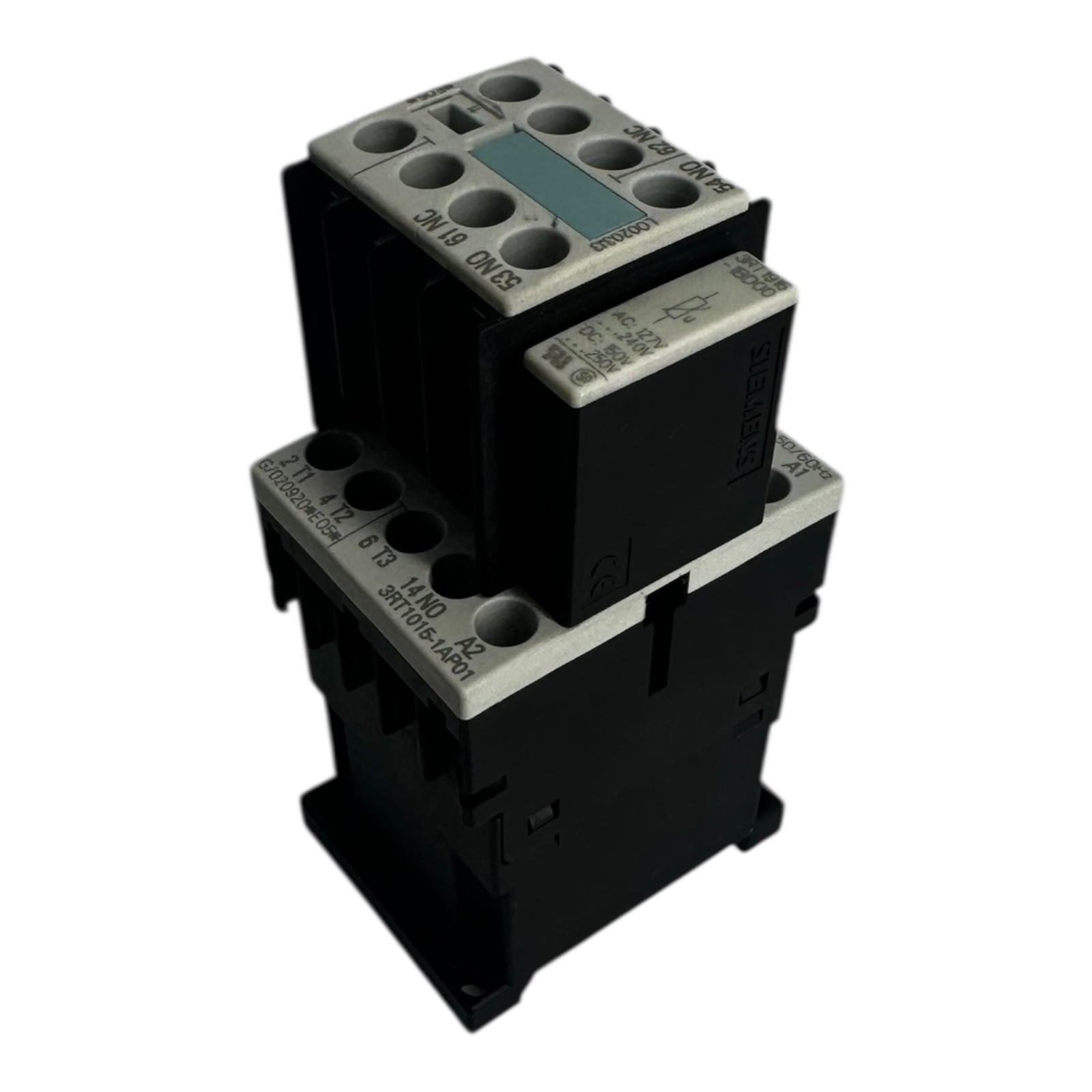 3x Siemens 3RT1015-1AP01 Schütz 3-polig 24V AC Hilfskontaktblock