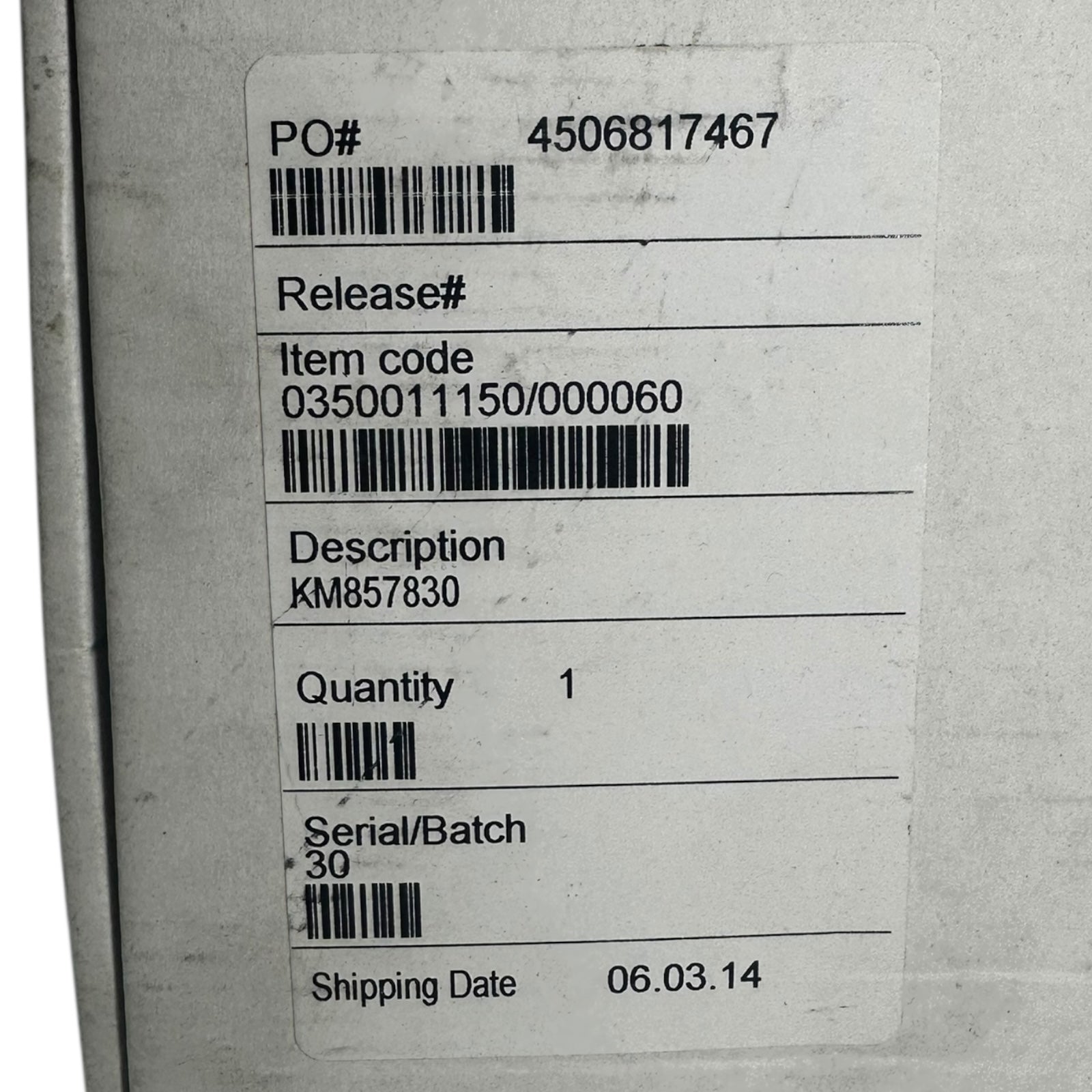 Kohne KM857830 0350011150/000060 Aufzug Bedientableau Bedienfeld Bedientafel