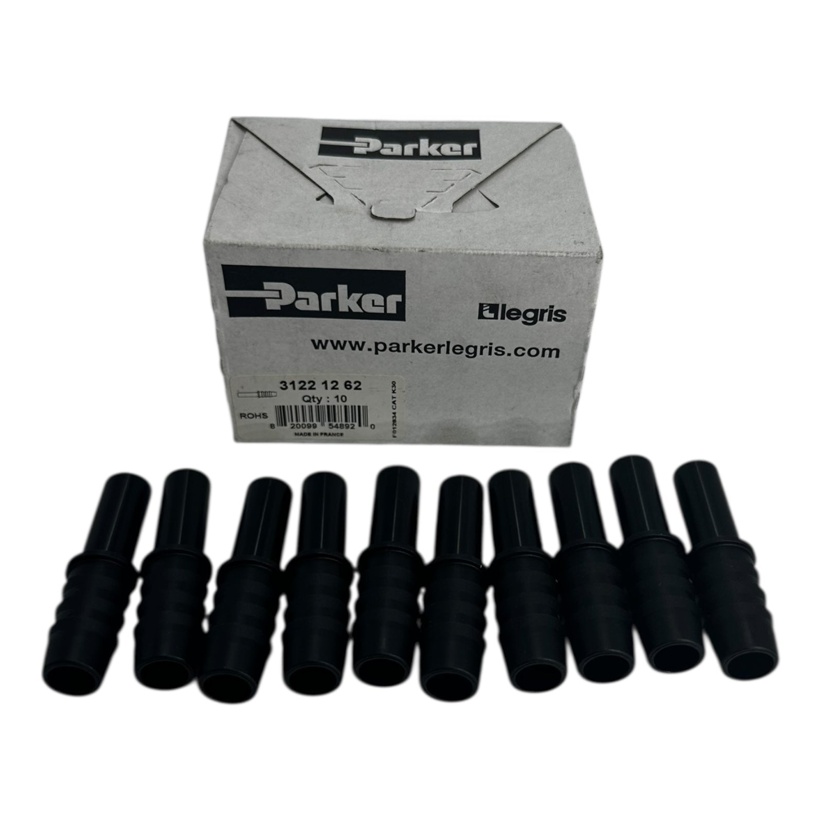 10x Parker Legris 31221262 Schlauchtüllen Steckanschluss Kunststoff gerade