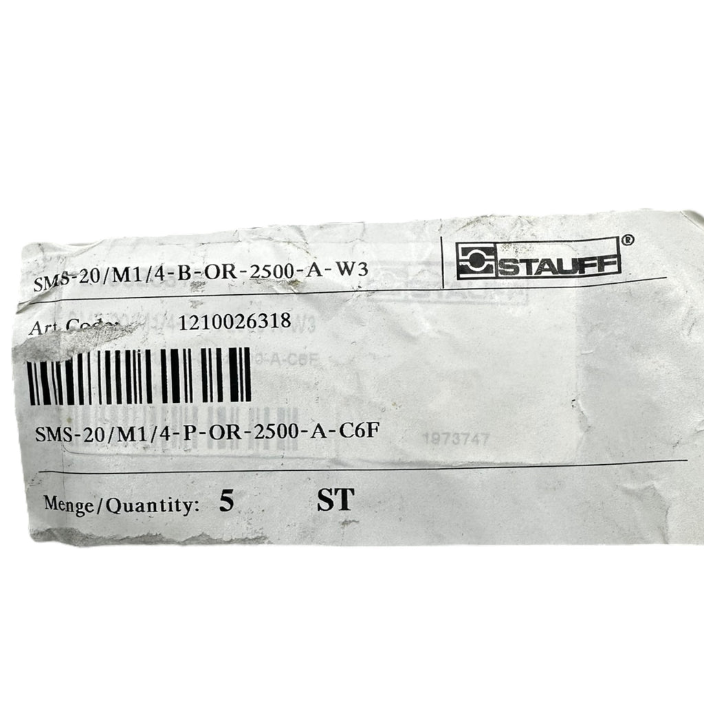 Stauff SMS-20/M1/4-P-OR-2500-A-C6F Hydraulikschlauchleitung 5 Stück