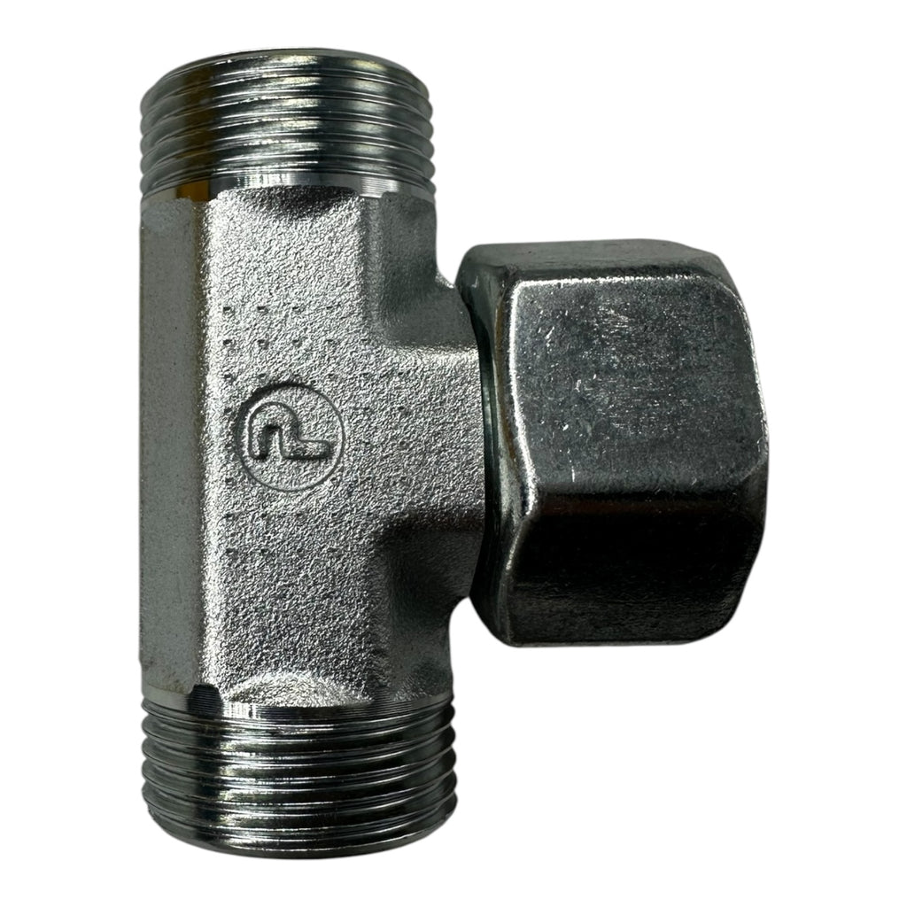 Parker ET22LOMDCF T-Stück Verschraubung Hydraulik EO 22mm AG/IG Stahl vernickelt