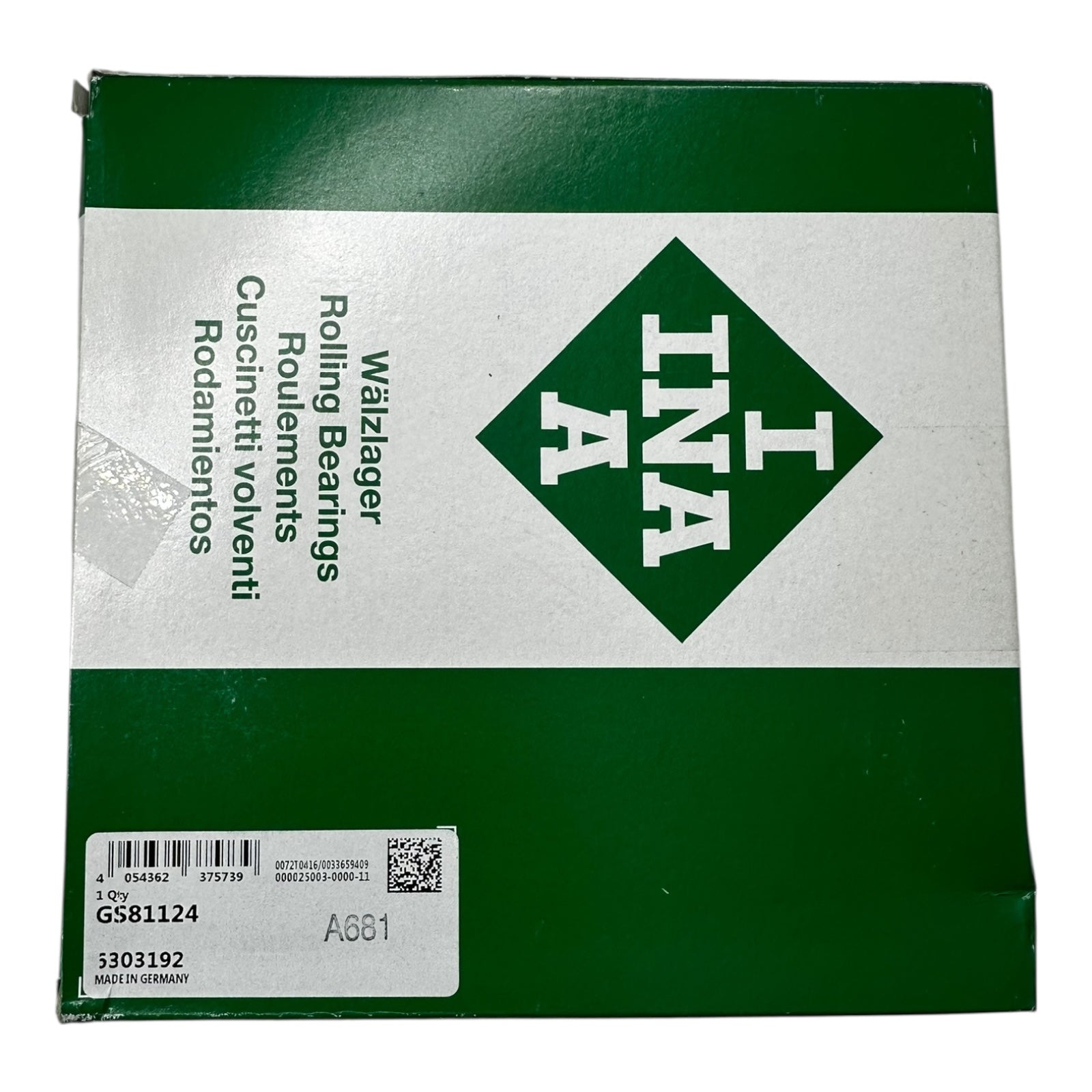 INA GS81124 Axiallagerscheibe Axial-Käfiglager 120x150x5mm