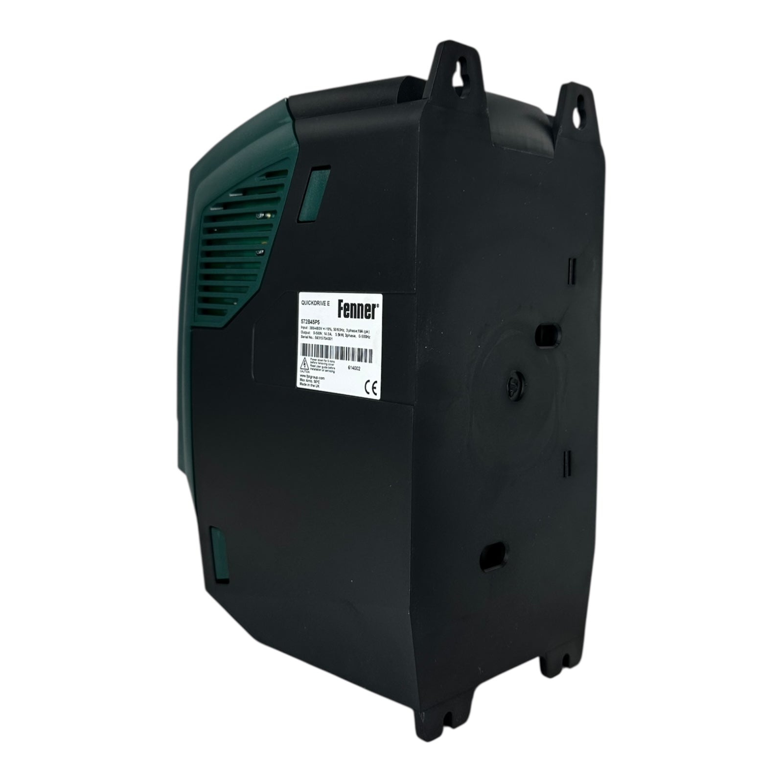 Fenner Quickdrive E 572B45P5 Frequenzumrichter 5,5kW 14A 3ph 0–500Hz 480V
