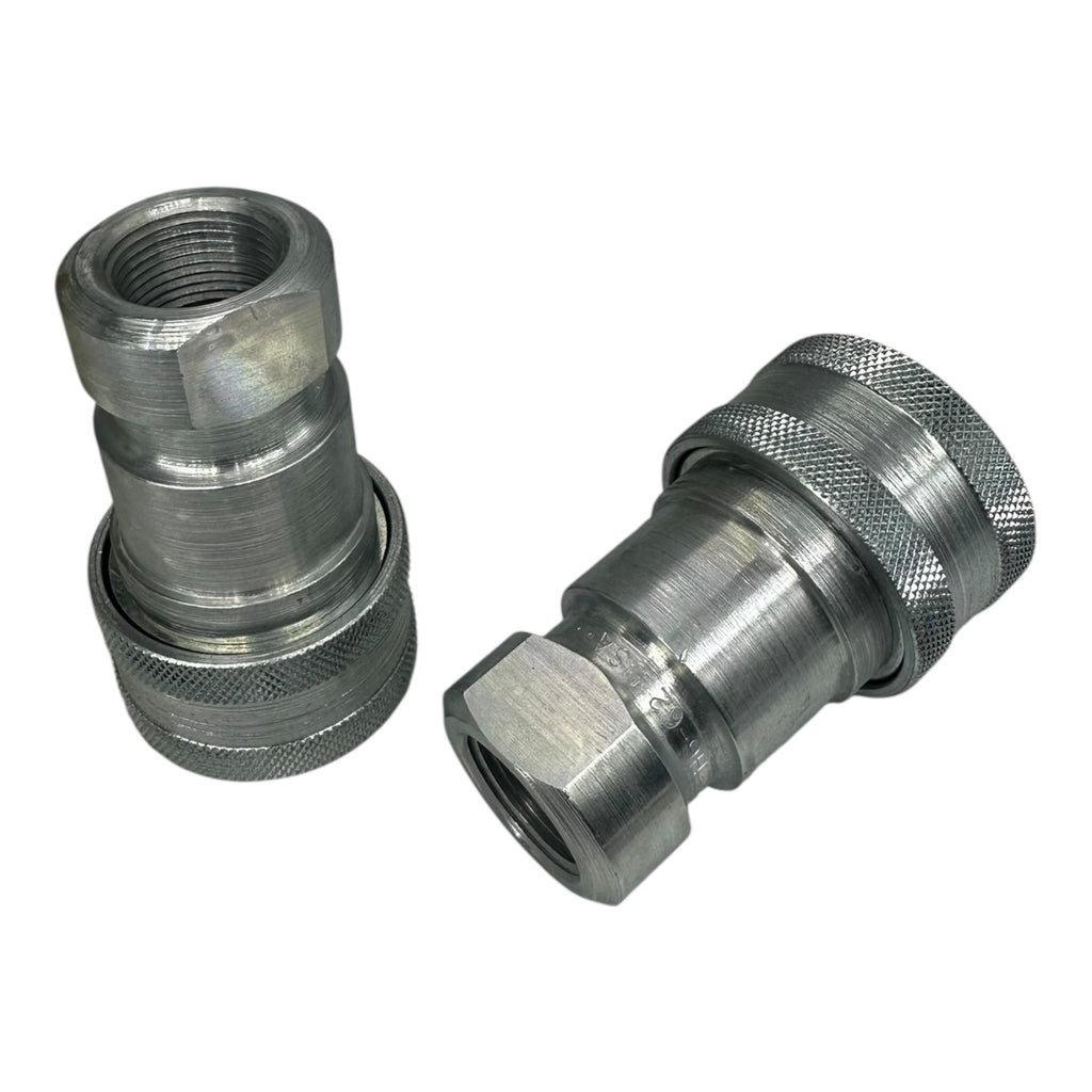 2x Parker H6-62 Kupplung 3/4” Hydraulik-Schnellverschluss