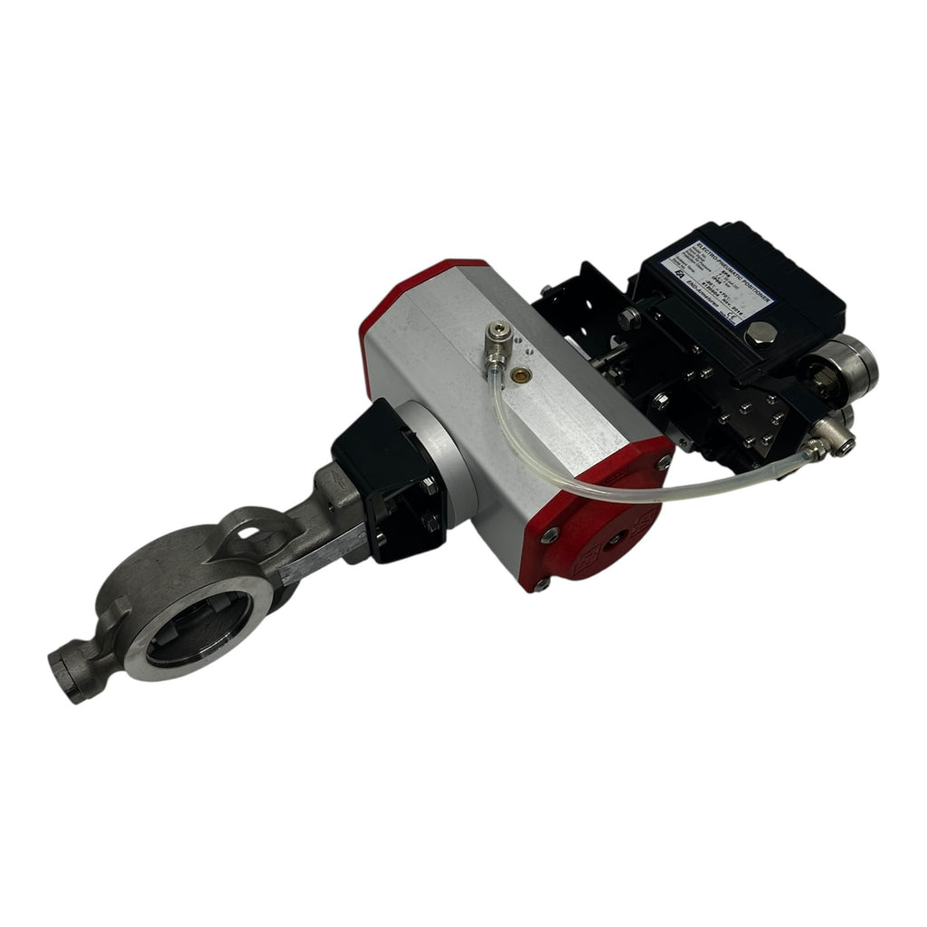 END-Armaturen BVHD DN50 PN25 Klappe mit EPR Elektro-Pneumatik Positioner IP66