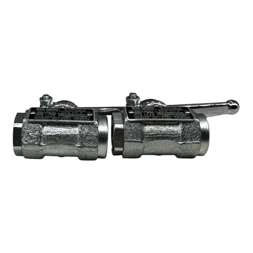 2x Böhmer KNGV7 001.0324 Kugelhahn DN6 PN25 Gasventil NBR DVGW geprüft