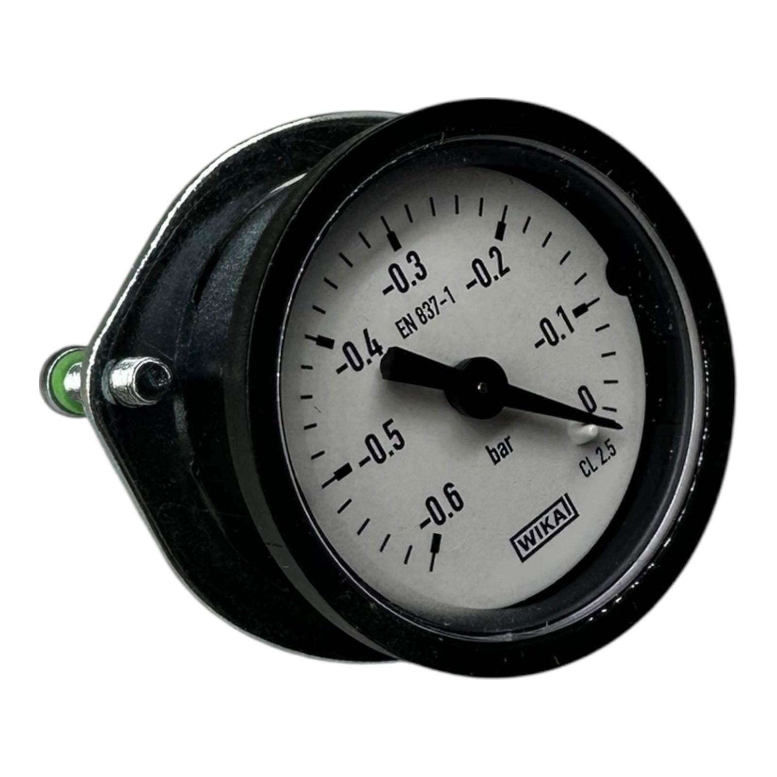WIKA Manometer -0,6 bis 0 bar Vakuummeter EN 837-1 CL 2.5 Messgerät Neu