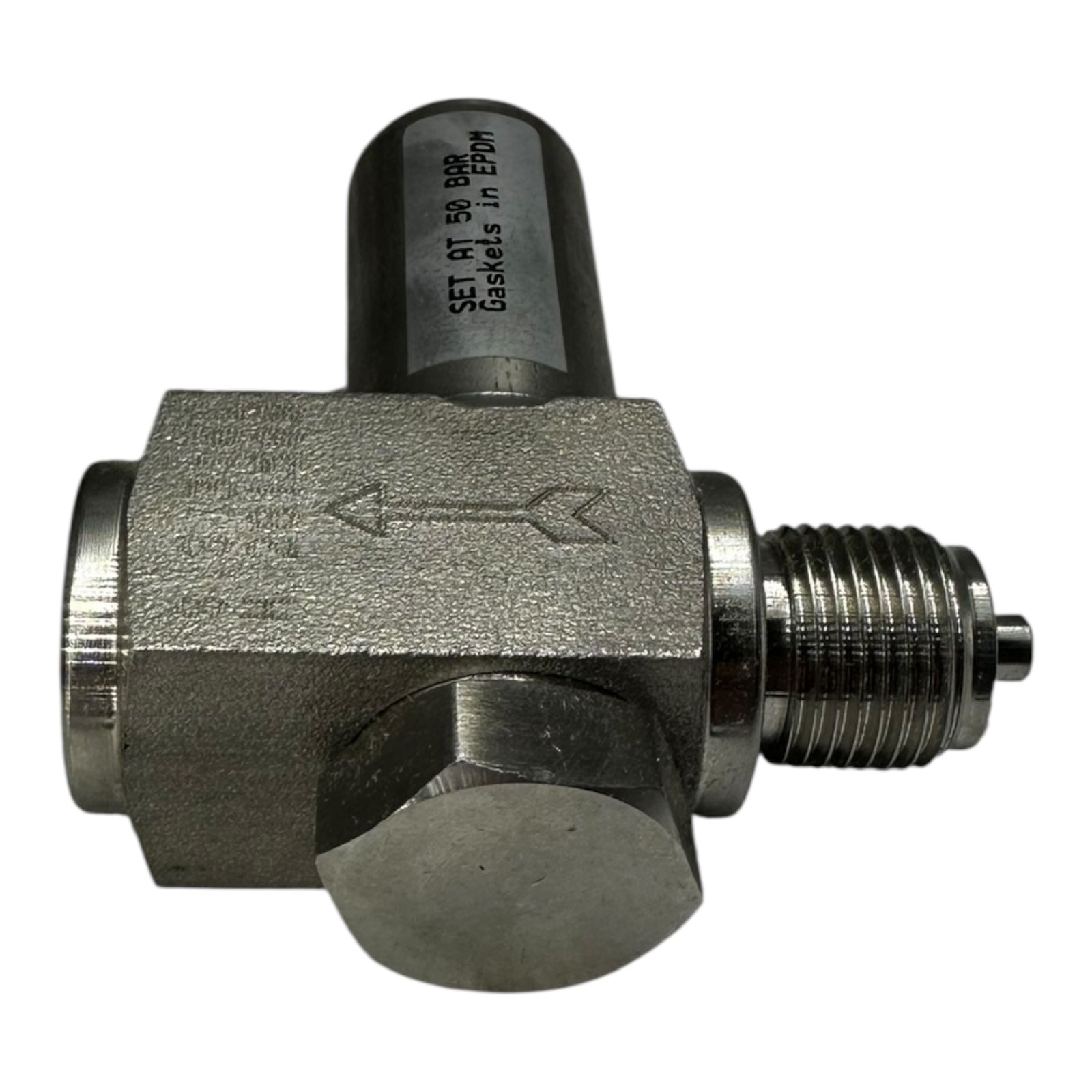 Sicherheitsventil Edelstahl 316L Überdruckventil 50 bar EPDM Dichtung G1/4