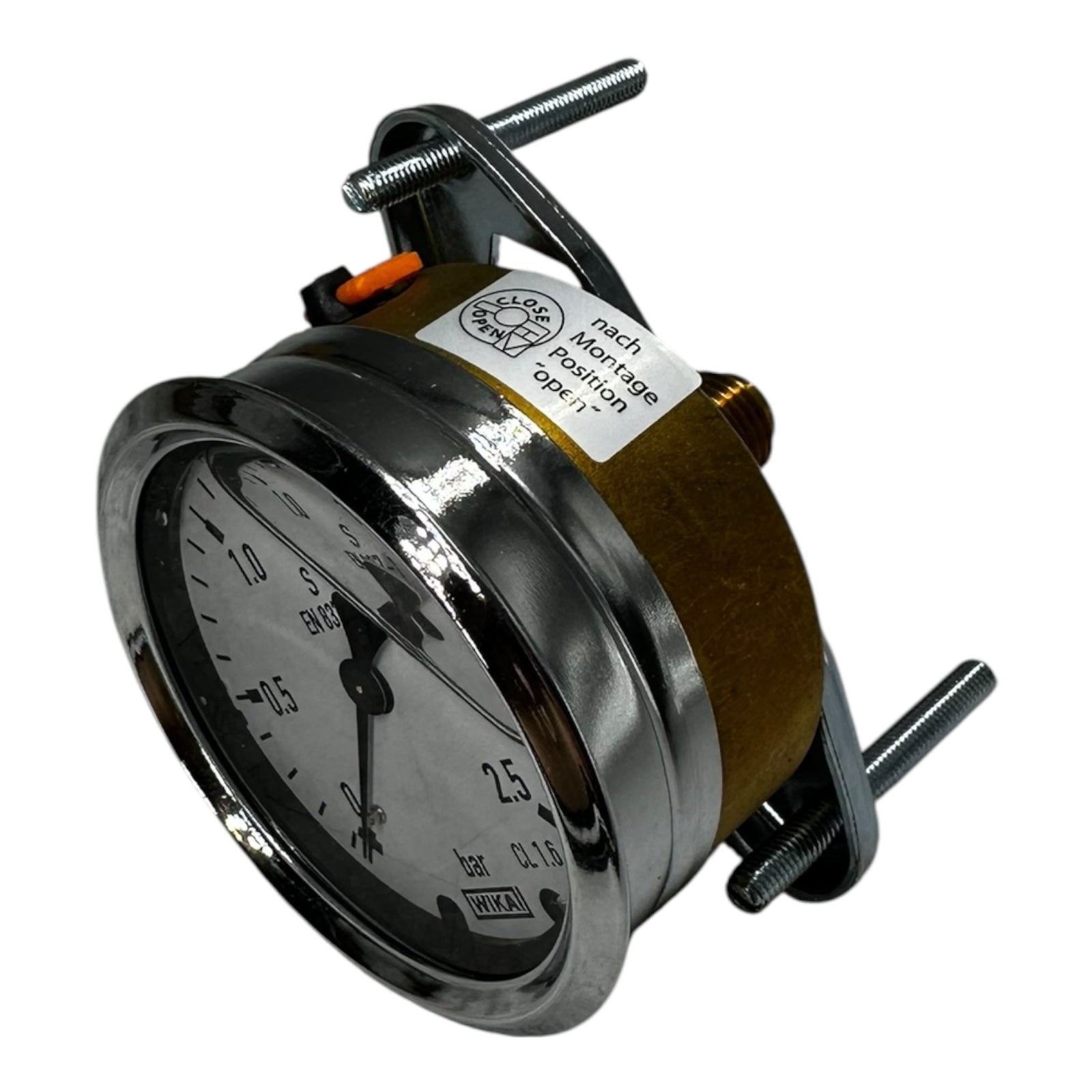 WIKA Manometer 213.40.063 0-2,5 bar G1/4B Anschluss CL1.6 Industrie EN 837