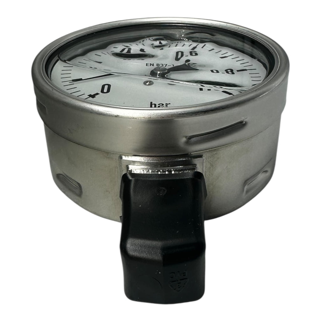 WIKA Manometer 233.50.100 0–1 bar G1/2B unten Edelstahl 316L IP65 Klasse 1.0