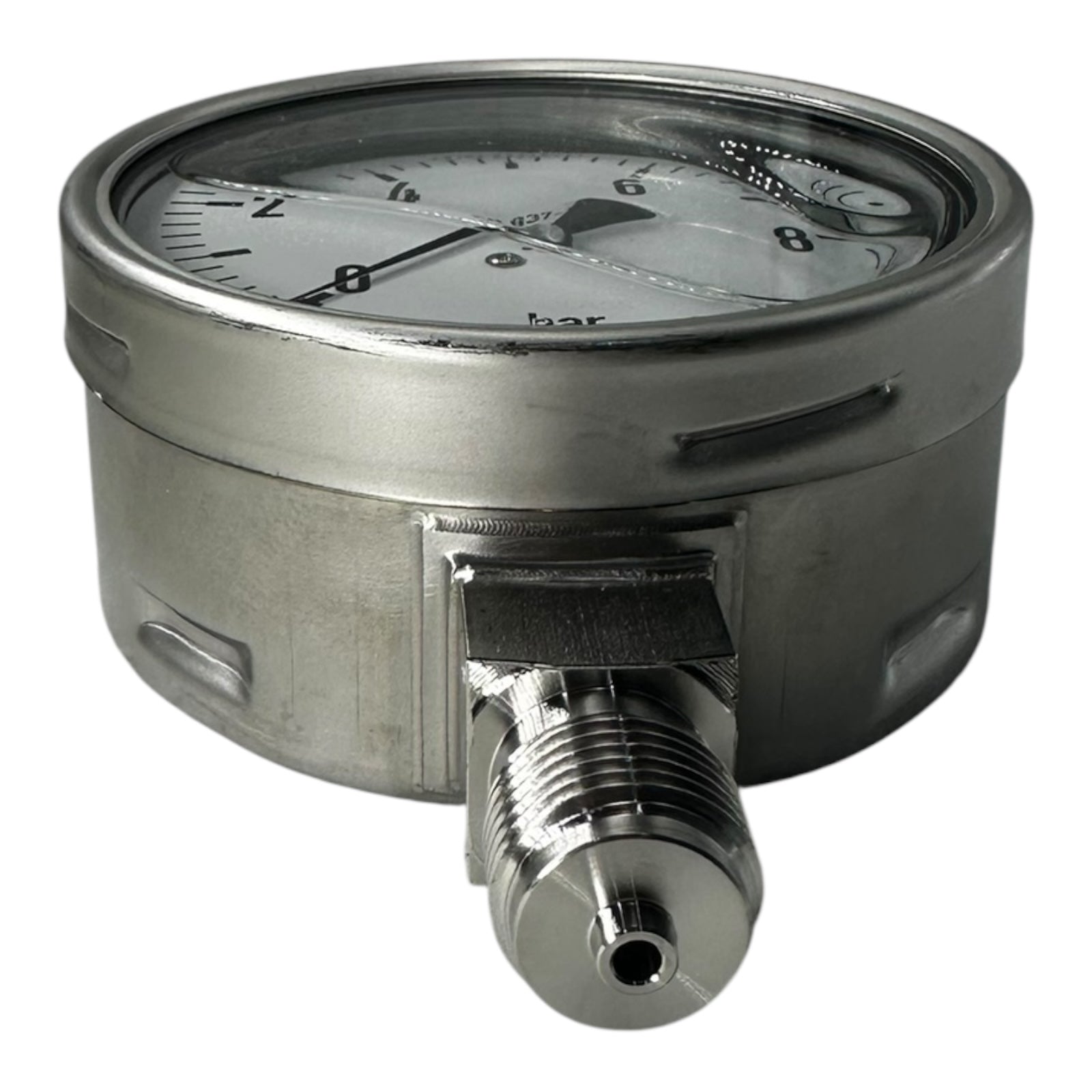 WIKA Manometer 233.50.100 10 bar G1/2B unten 316L Edelstahl Druckmesser