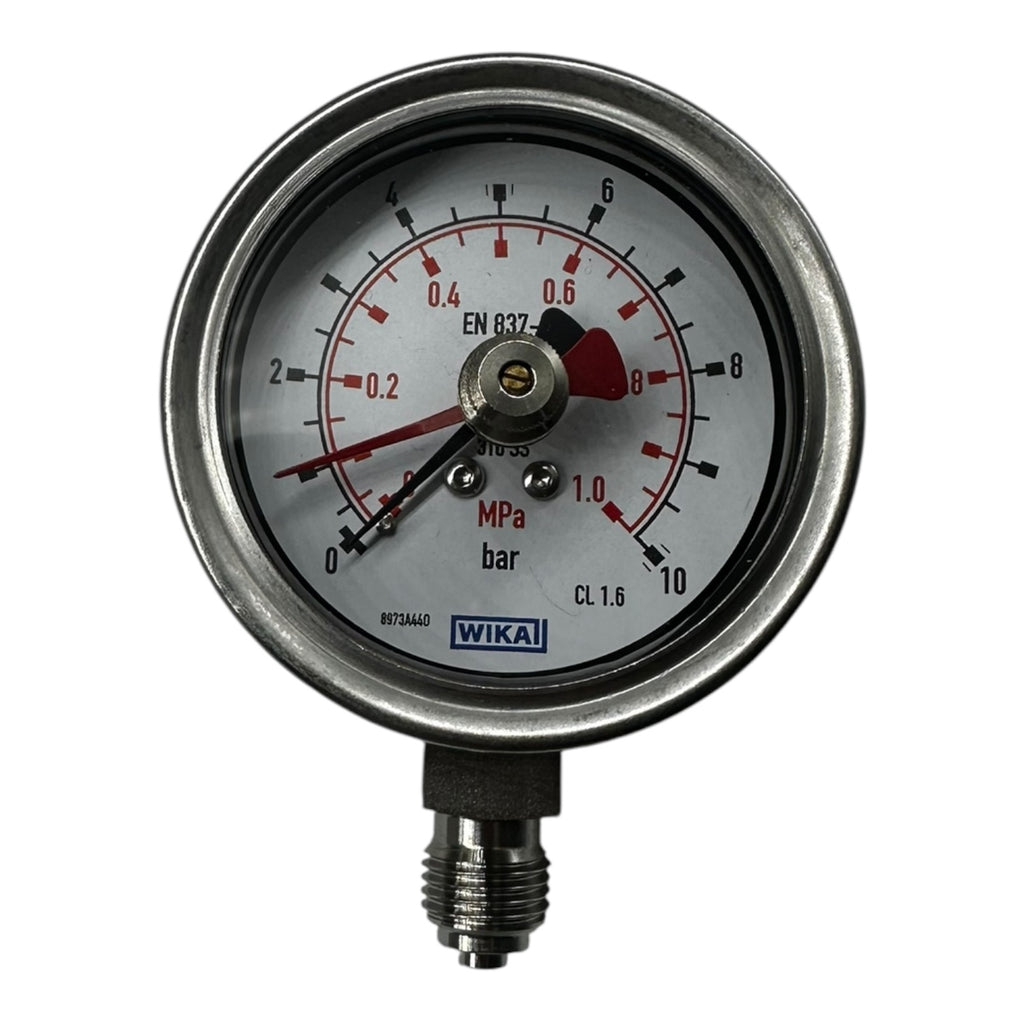 WIKA Manometer 232.50.063 10 bar 1,0 MPa G1/4B unten Edelstahl 63mm Druckmesser