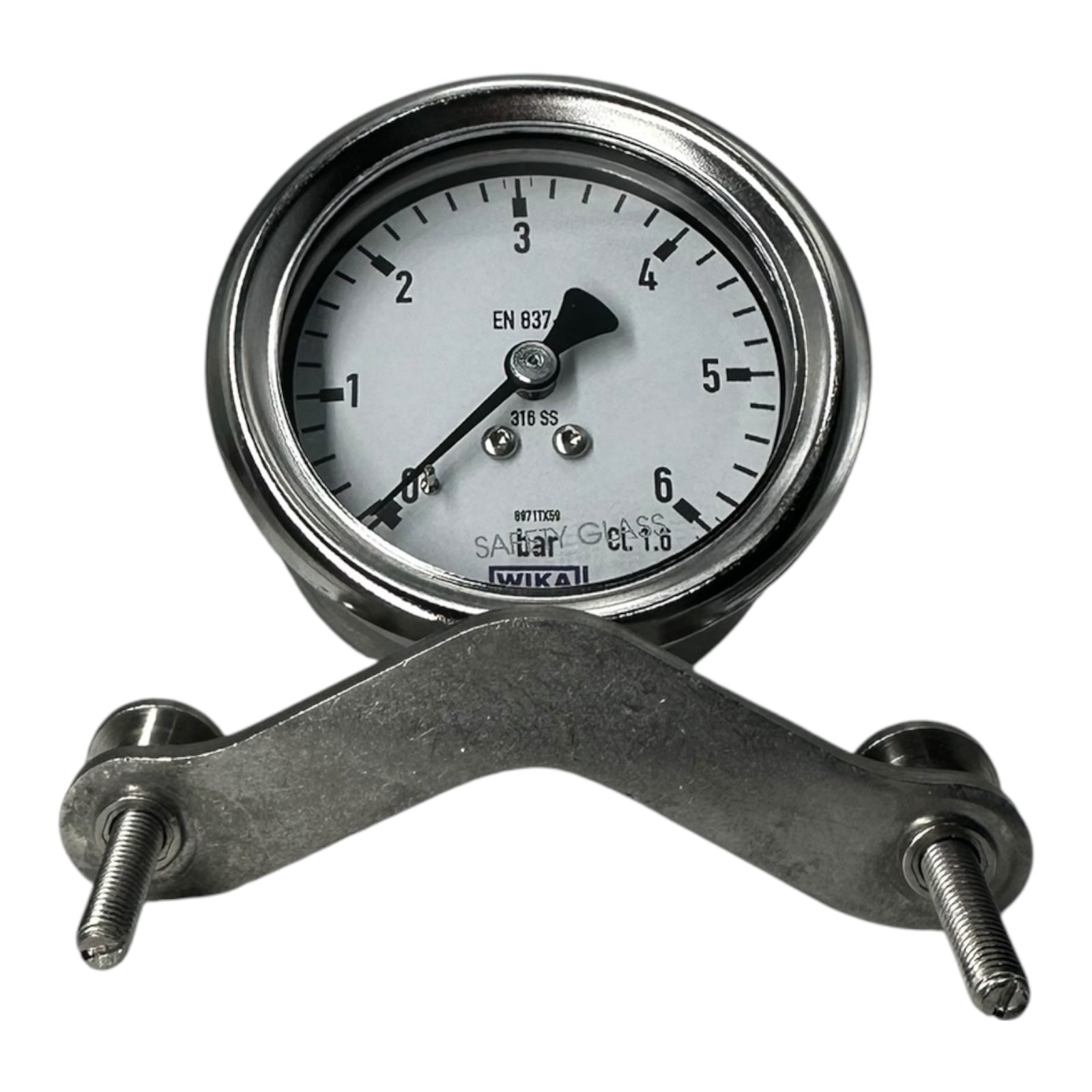 WIKA Manometer 232.50.063 6 bar G1/4B unten Edelstahl 63mm Druckmesser