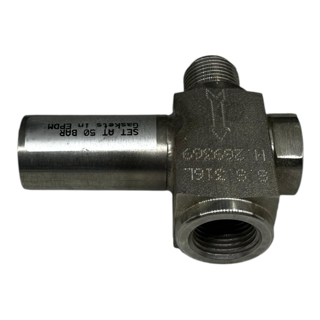Sicherheitsventil Edelstahl 1/2” G Set 50 bar EPDM Dichtung Überdruckventil Neu