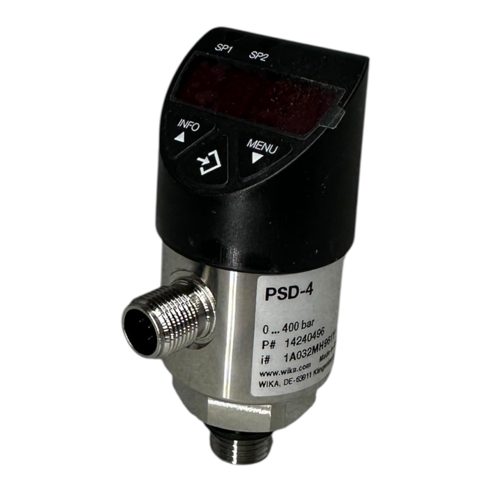 WIKA PSD-4 Druckschalter 0–400 bar 4–20mA G1/4 14240496 Digitalanzeige NEU