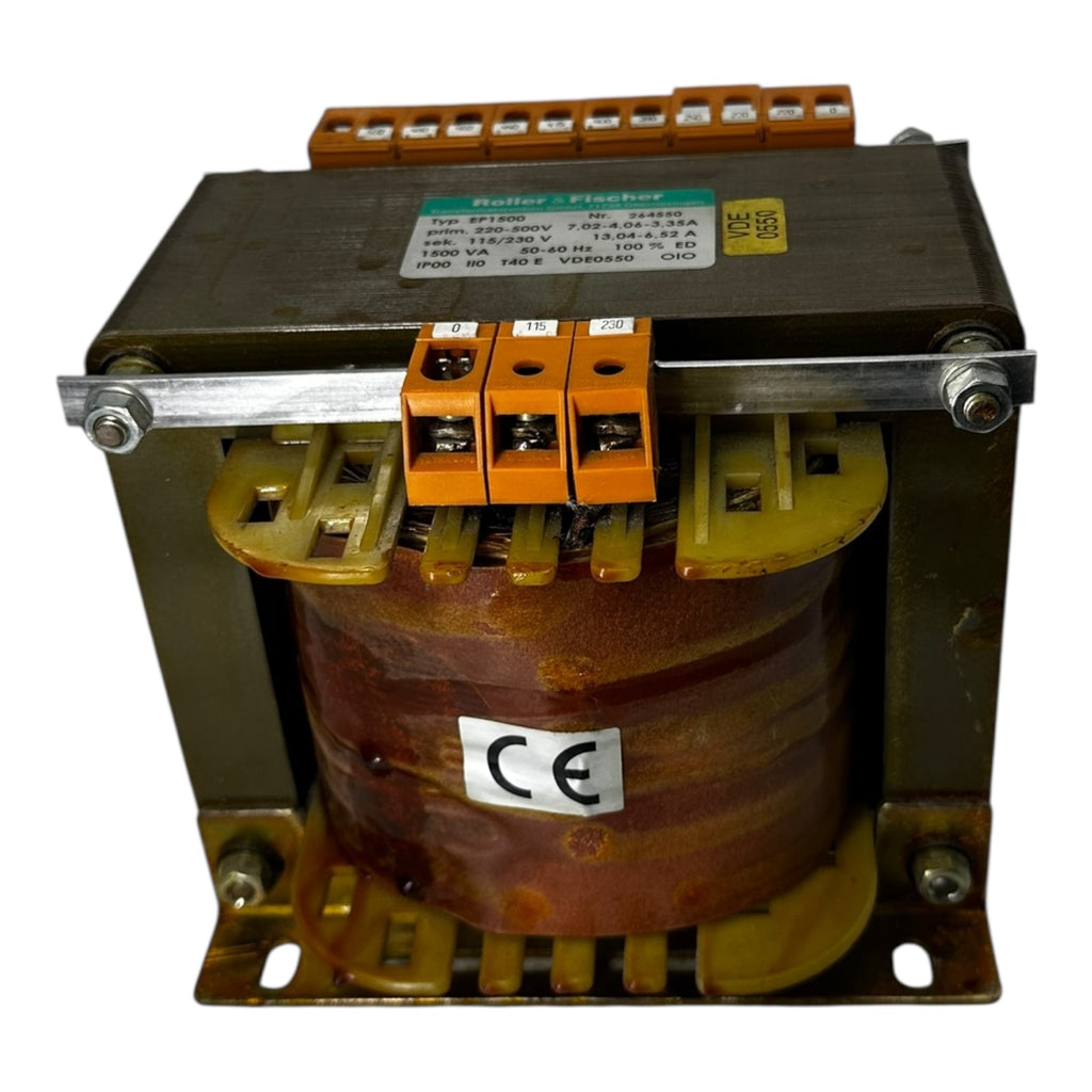 Roller & Fischer EP1500 Transformator 220–500V / 115–230V 1500VA