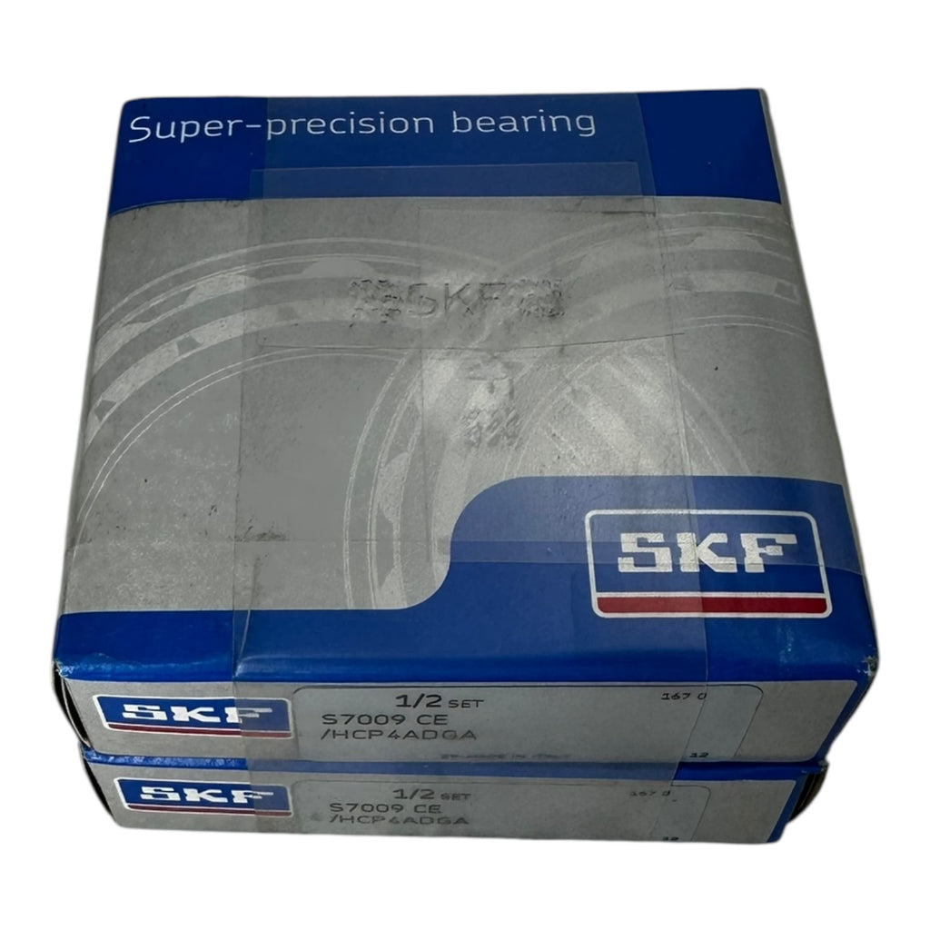 2x SKF S7009 CE/HCP4ADGA Kugellager Präzisionslager Satz 1/2 Set Hochgenauigkeit