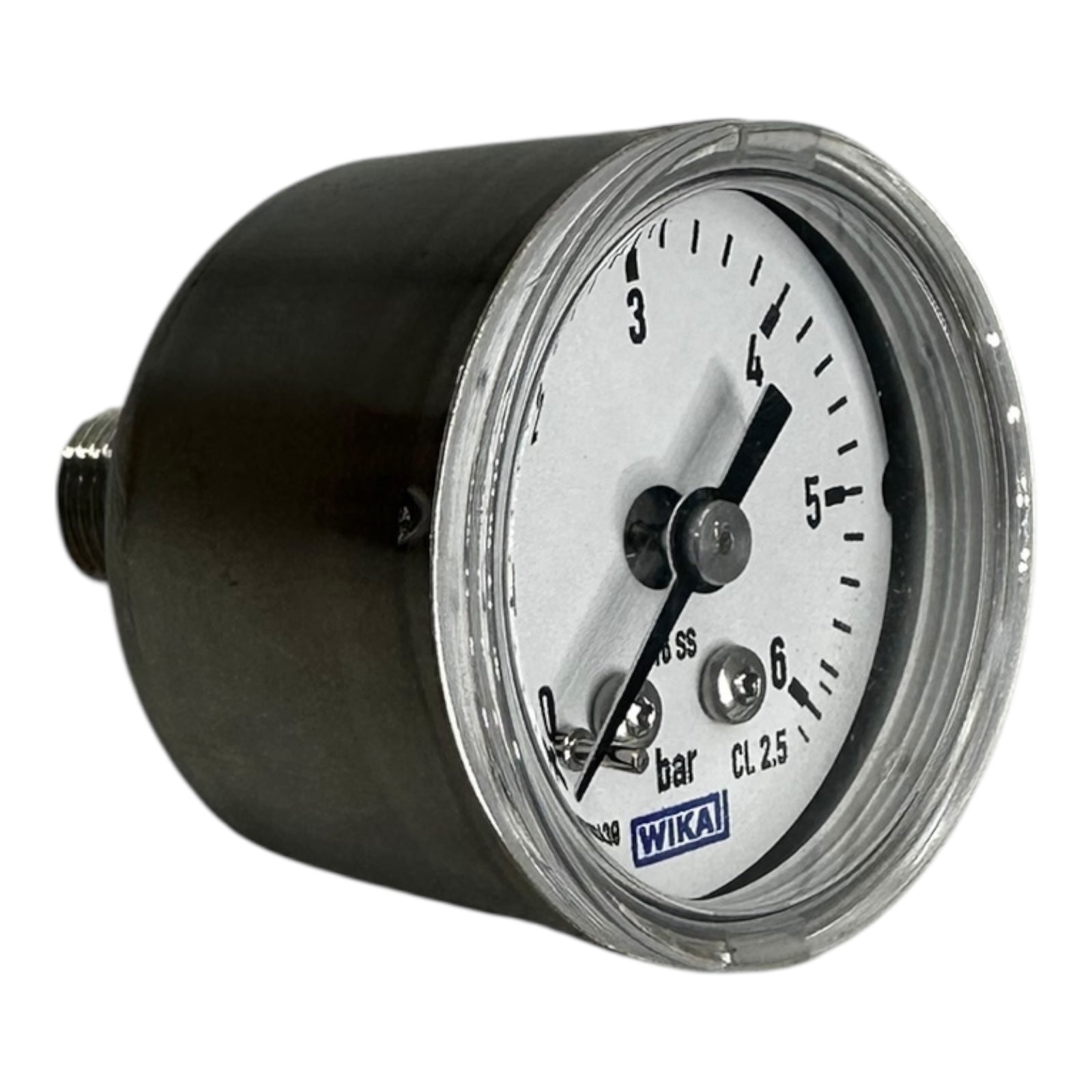 WIKA Manometer 131.11.040 0-6 bar G1/4B Ø40mm Edelstahl 316SS Druckmesser CL2.5