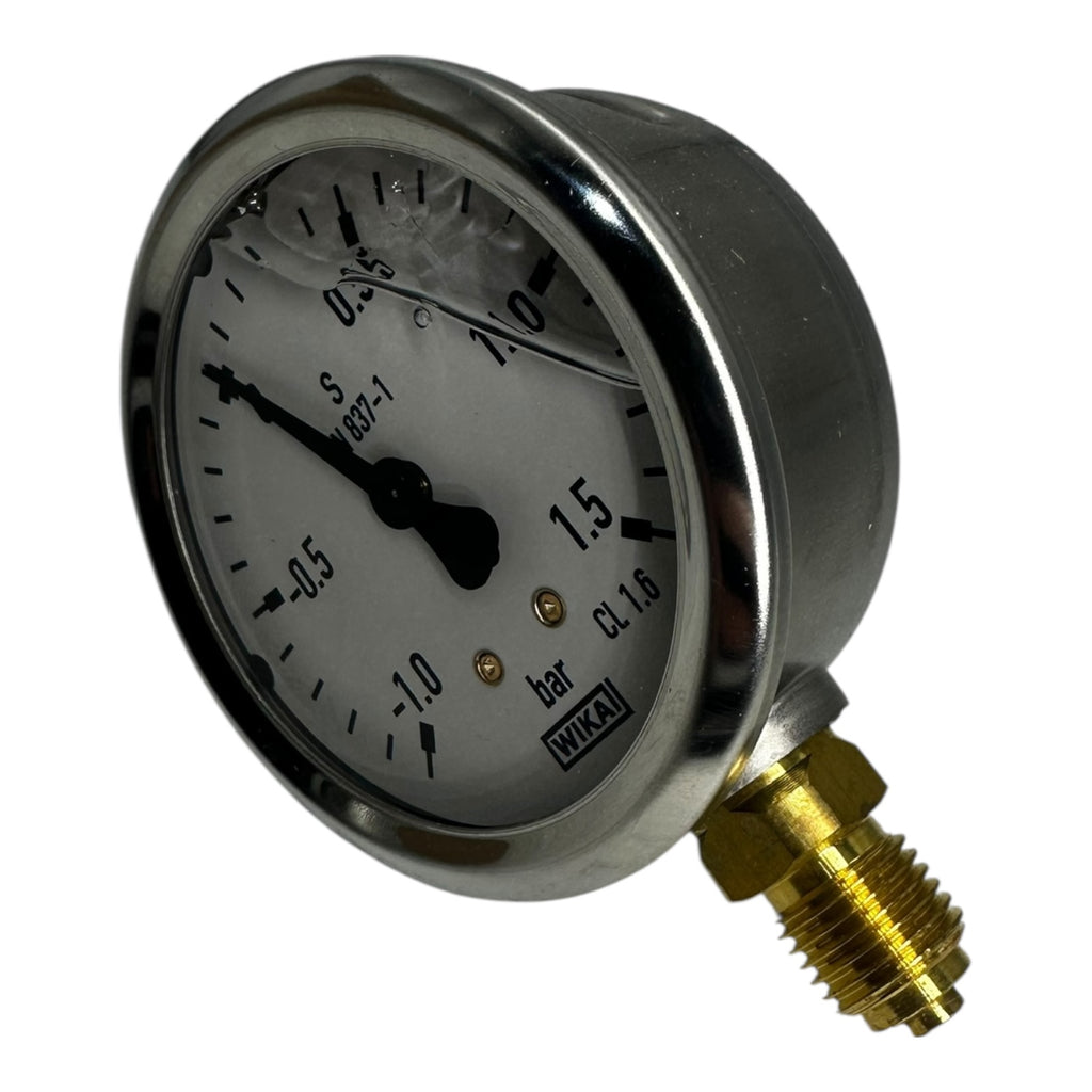 WIKA Manometer 213.53.063 -1/+1,5 bar G1/4B Ø63mm Unteranschluss CL1.6