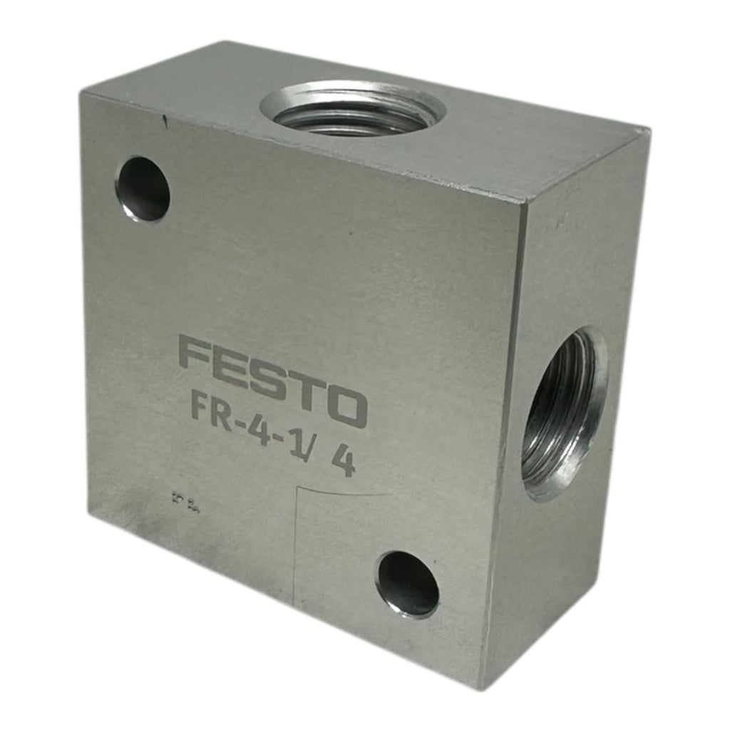 Festo FR-4-1/4 Verteilerblock 2960 Pneumatik Anschlussblock G1/4 Aluminium