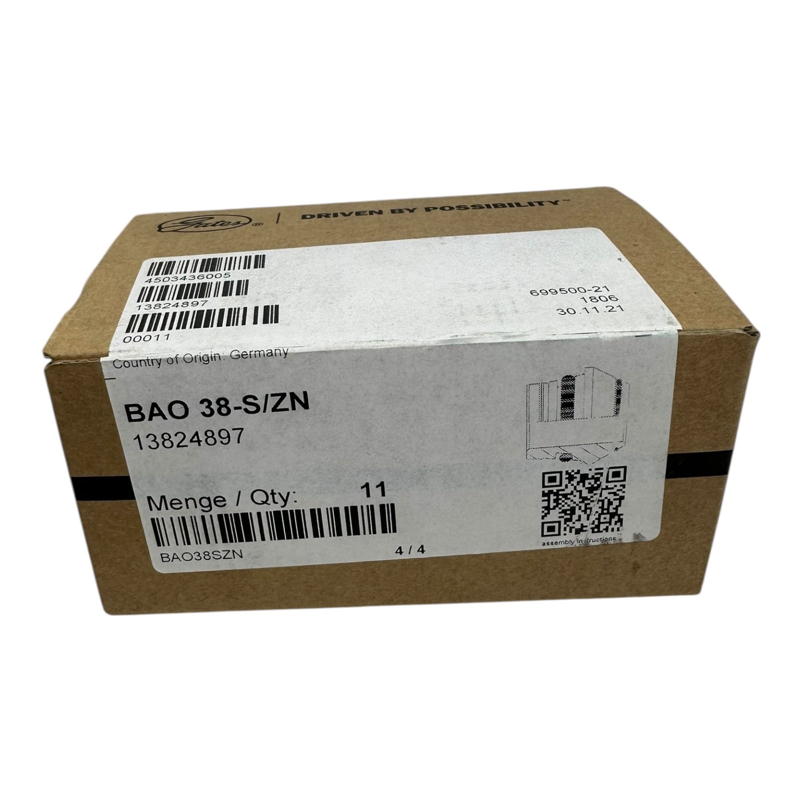 11x Gates BAO 38-S/ZN Dichtungsbuchse Hydraulik Lagergehäuse 13824897