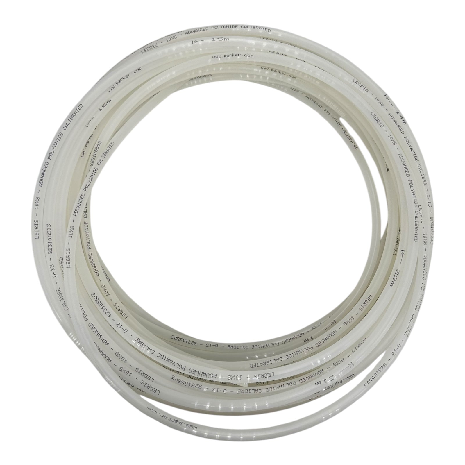 2x Parker Legris 1025P10 00 Polyamid-Schlauch 10x8mm Klar 25m Nylon Tubing