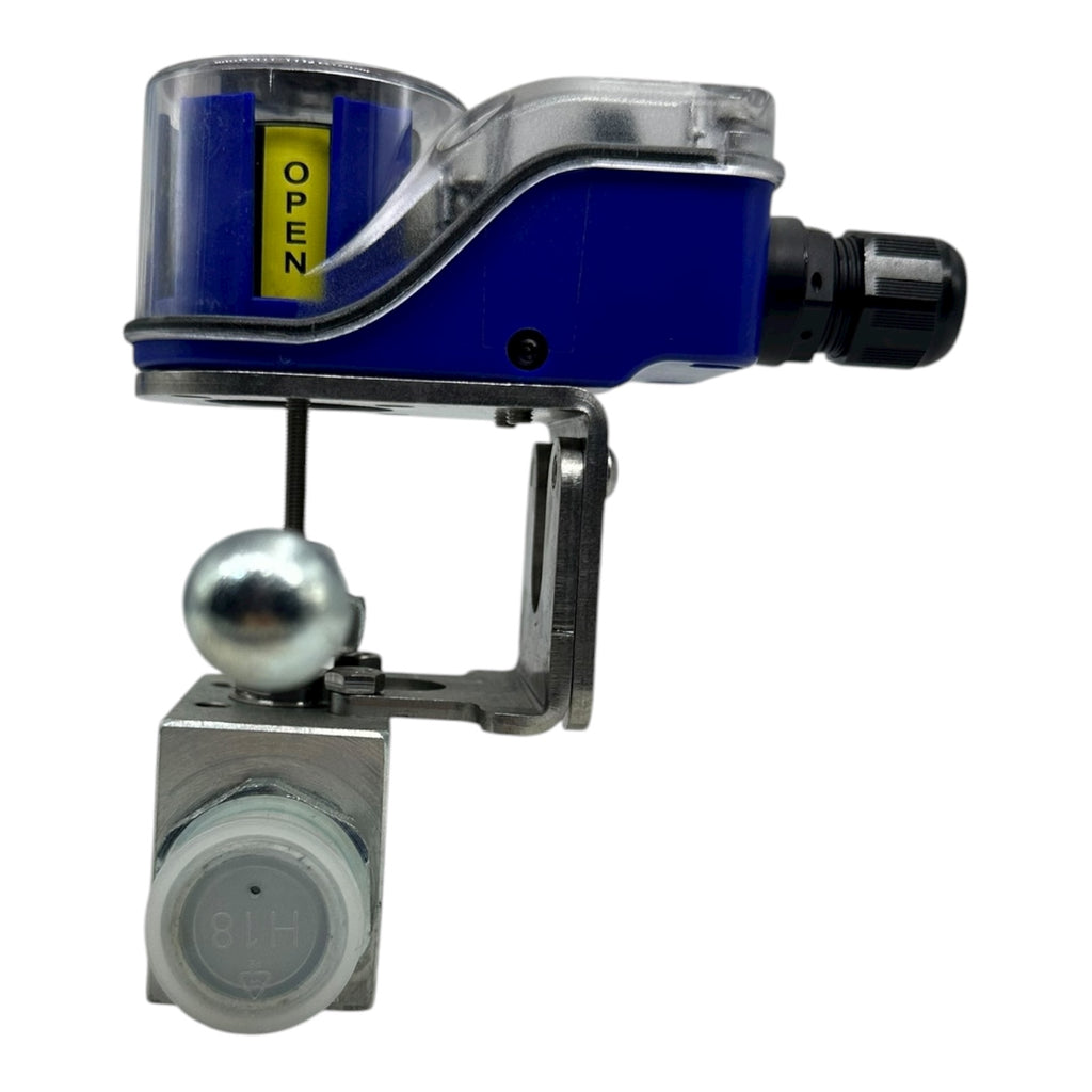 Böhmer Kugelhahn DN16 PN400 S355J2C-C mit RX IP2M01 Stellungsanzeige neu