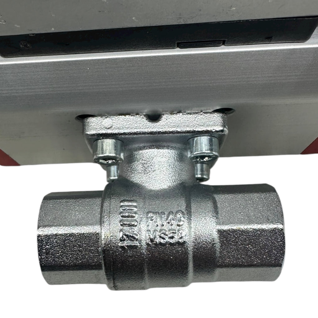 END-Armaturen EC016070EDN15 Messing Kugelhahn DN15 PN40 mit Pneumatik Antrieb