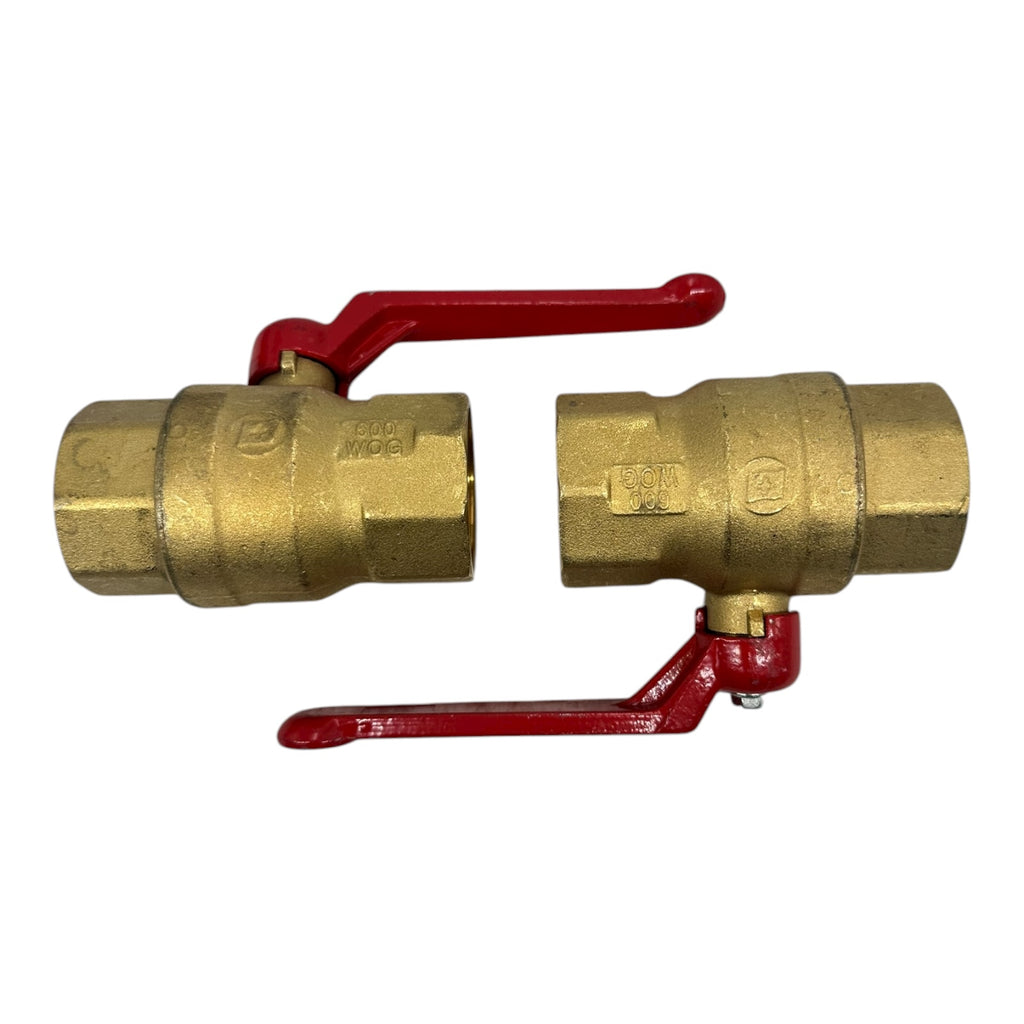 2x IMT Kugelhahn DN32 PN10 Messing Innengewinde 1¼” DVGW EN331 Gas Wasser