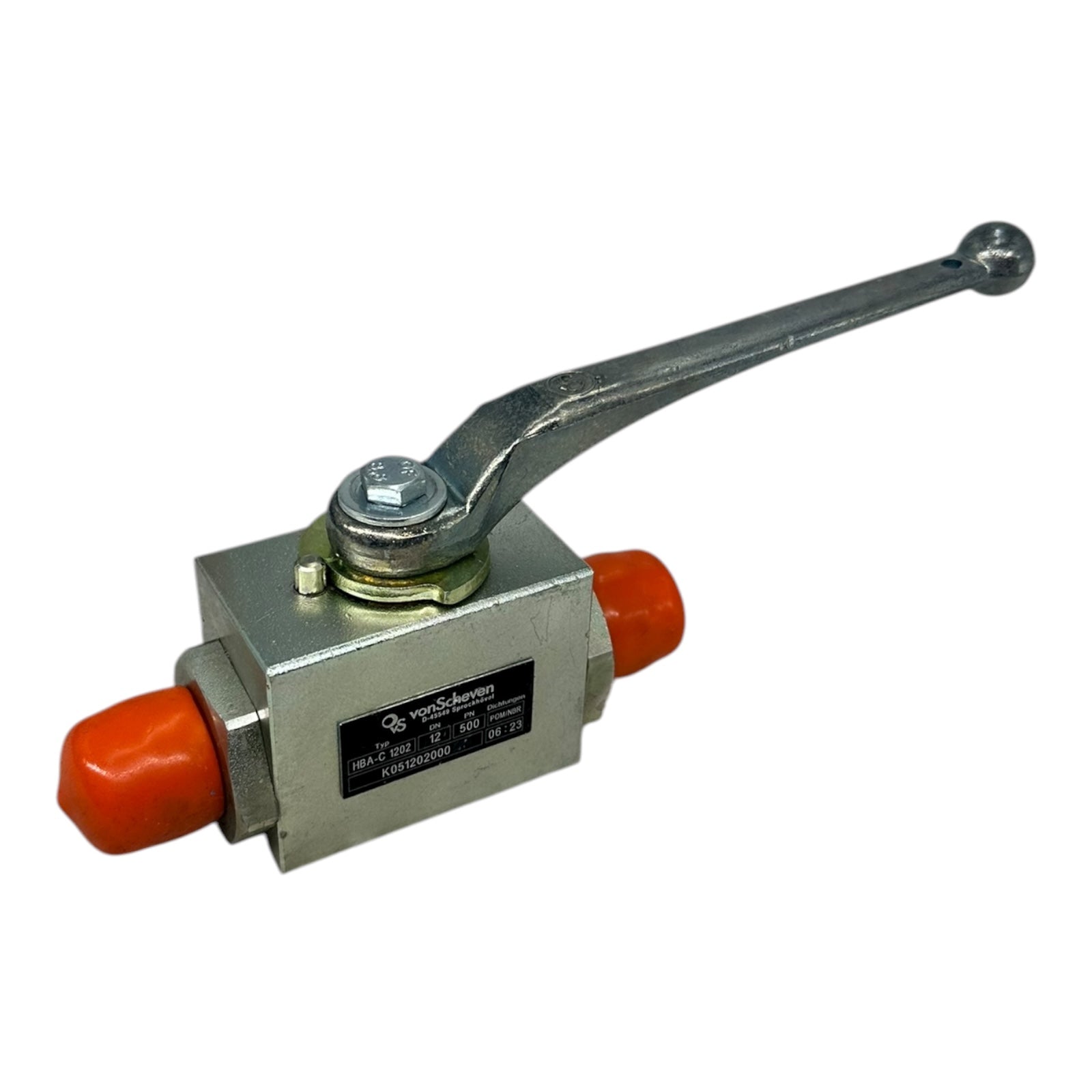vonScheven HBA-C 1202 Kugelhahn DN12 PN500 Hydraulikventil POM/NBR 06/23