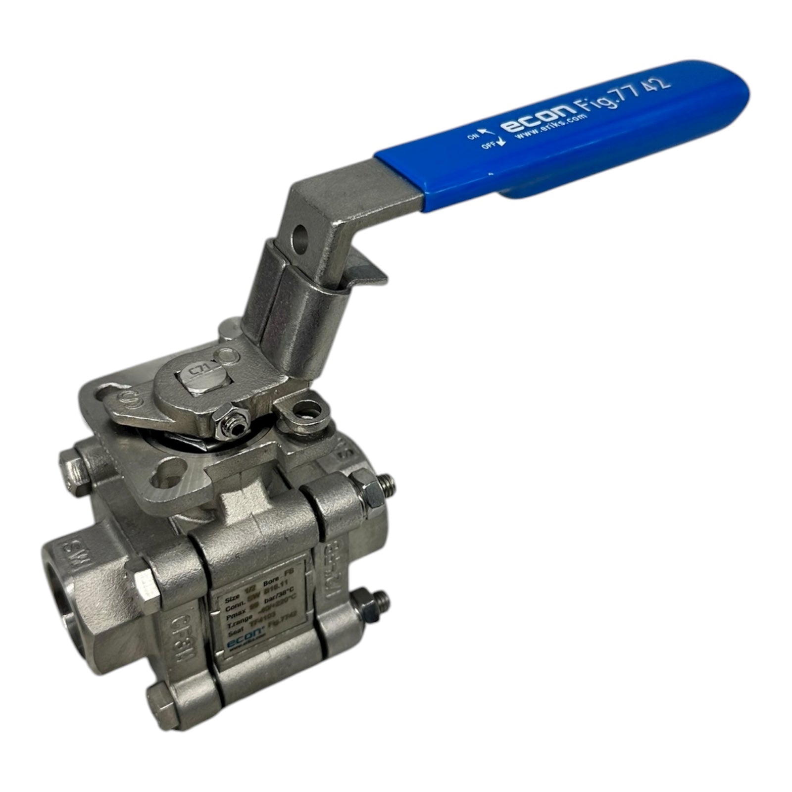 Econ Kugelhahn Fig.7742 1/2” Edelstahl CF8M PN99 Class 600 B16.11 Ventil
