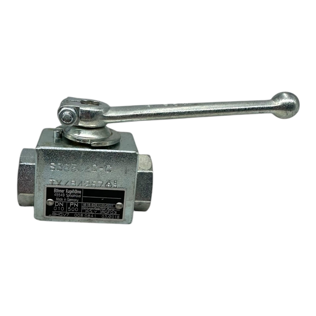 Böhmer Kugelhahn DN10 PN500 BHGV7 AB18-82833.00/0001 Hydraulik