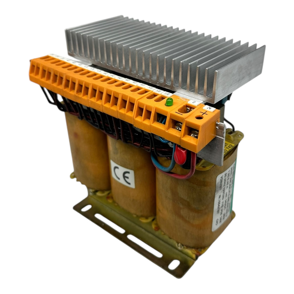 Roller & Fischer DNG500S Trafo 230–500V / 24VDC 20A Gleichrichtermodul