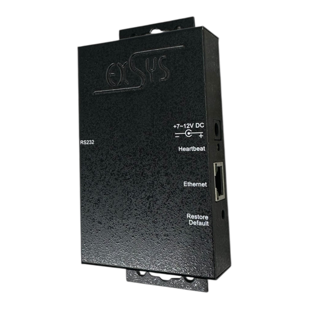ExSYS RS232 zu Ethernet Adapter Industrie Konverter 7–12V DC gebraucht