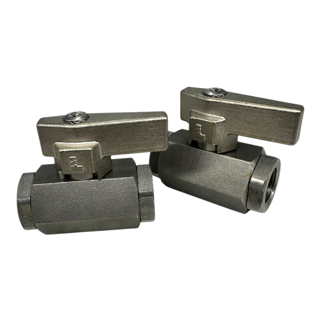2x Parker 04650717 Kugelhahn 1/4” Edelstahl Rückschlagventil Set 2 Stück