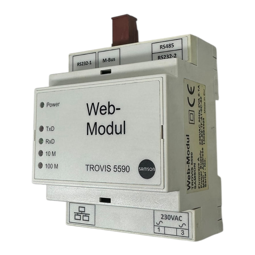 Samson TROVIS 5590 Web-Modul RS232 RS485 M-Bus Ethernet 230VAC