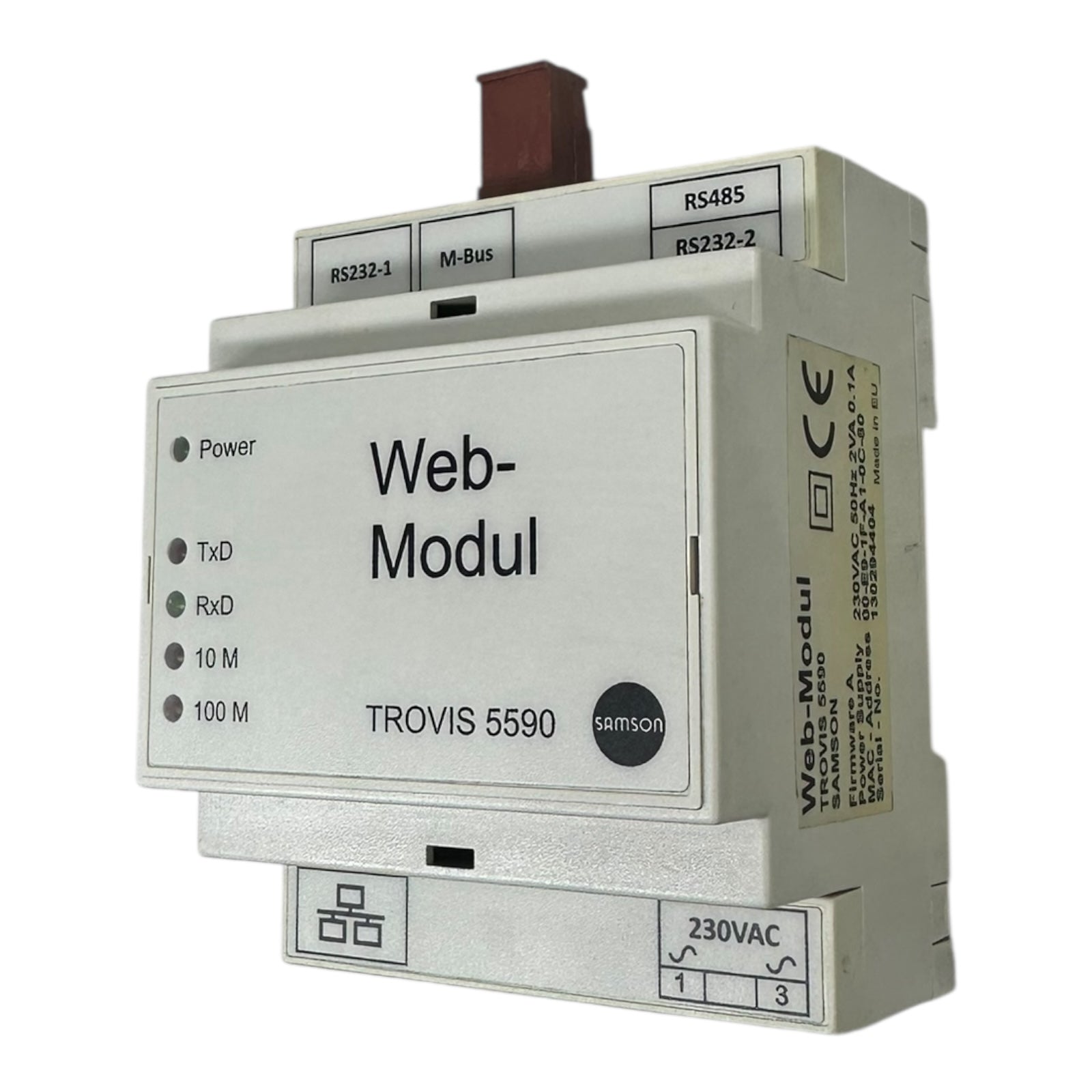 Samson TROVIS 5590 Web-Modul RS232 RS485 M-Bus Ethernet 230VAC