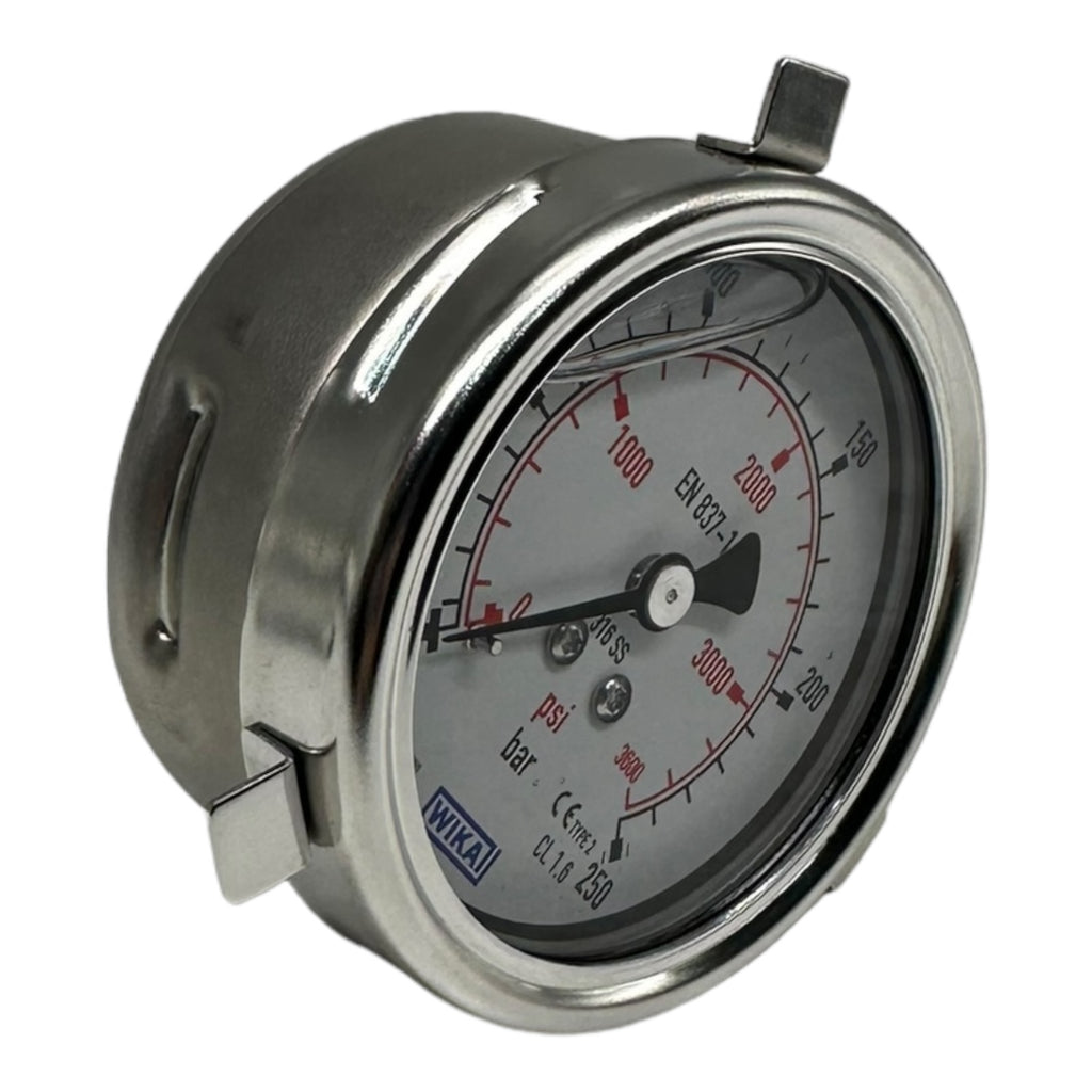 Wika 233.50.063 Glycerin Manometer 2 Tlg. psi: 3600 G1/4 B rue zentr. 250Bar